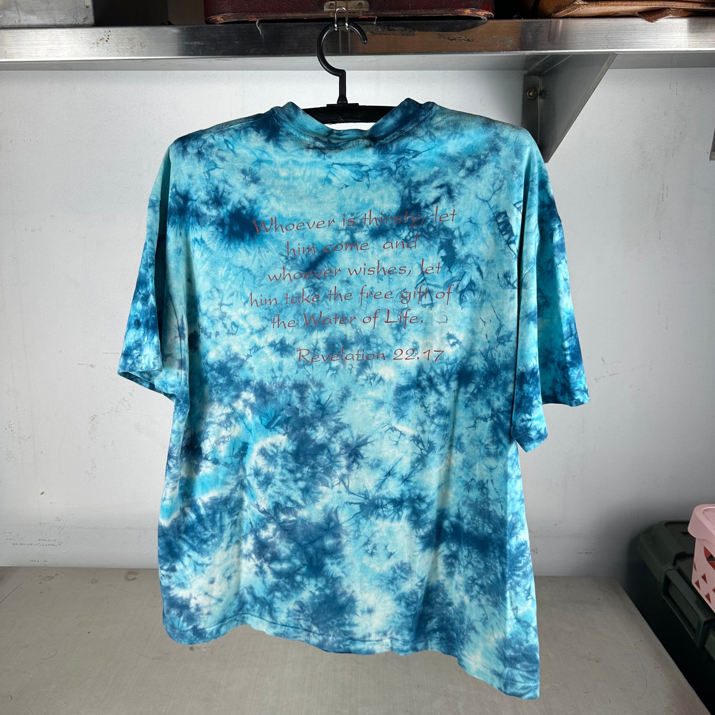 Vintage 90s Grateful to God Dead to Sin Religious Revelation 22:17 Single Stitch T-shirt