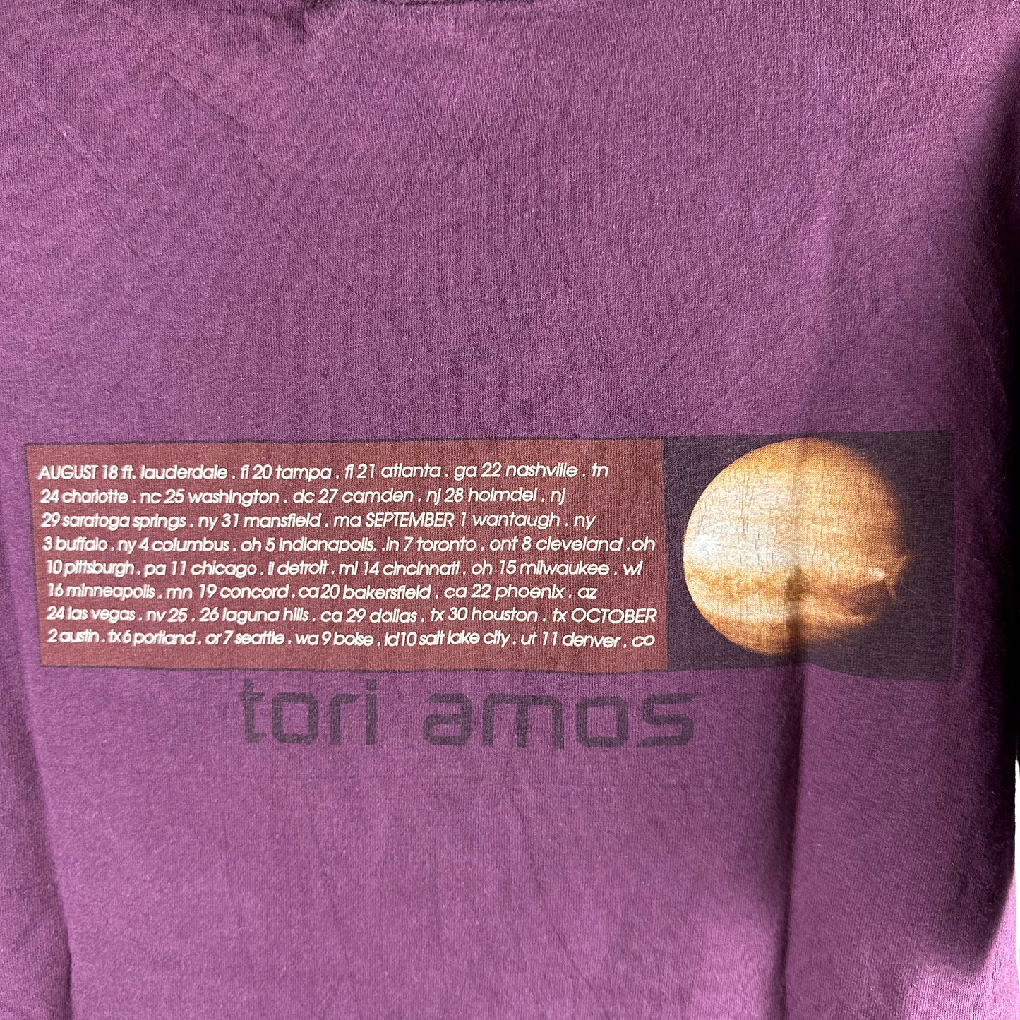 Vintage 90s Tori Amos To Venus and Back Tour Concert T-shirt
