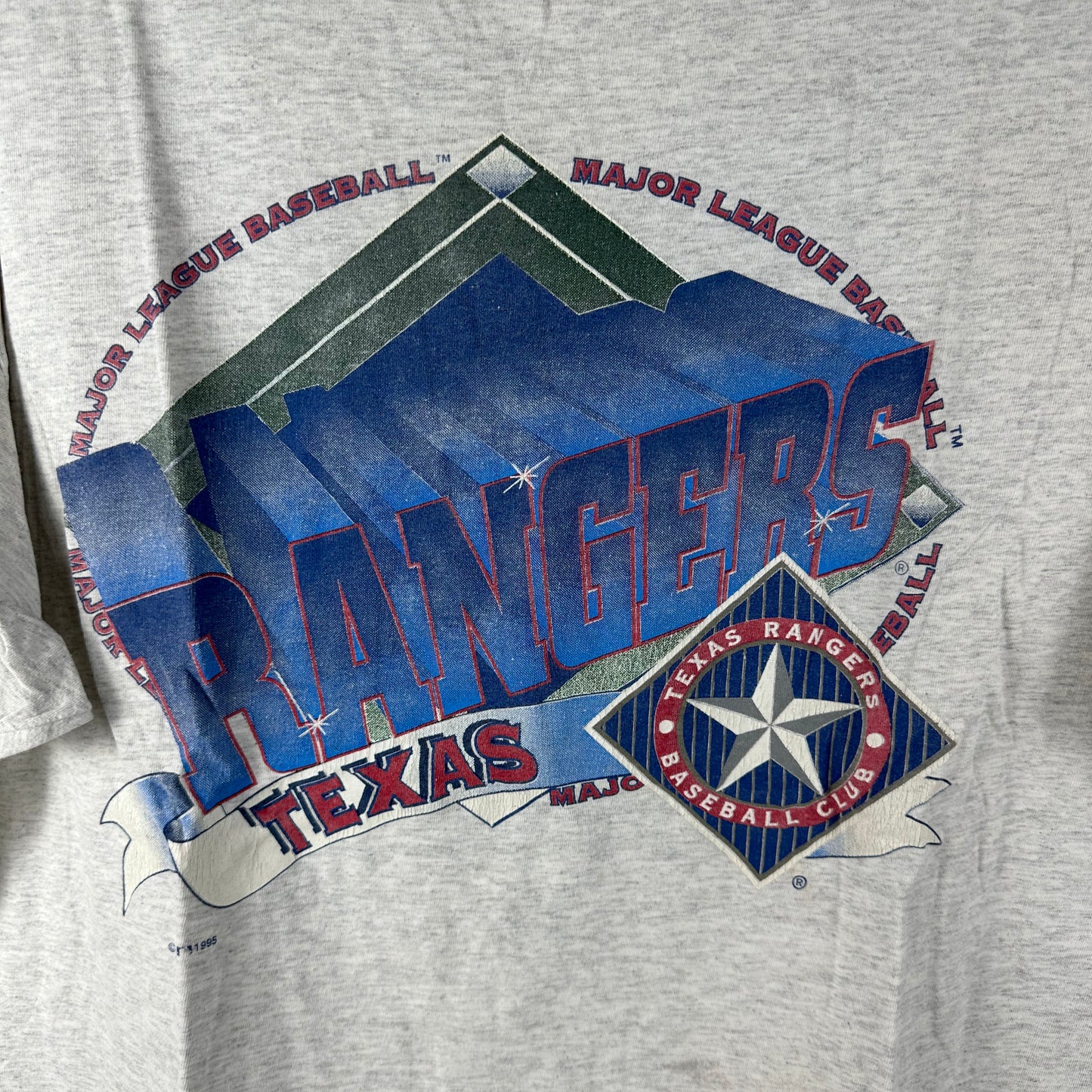 Vintage 1995 Texas Rangers Baseball MLB Single Stitch T-Shirt