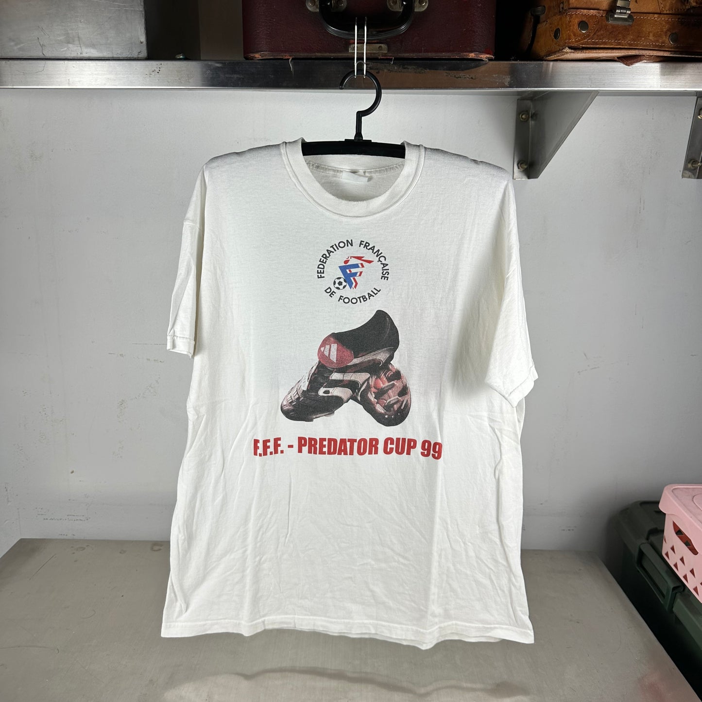 Vintage 1999 Adidas Predator Cup Soccer Graphic Promo T-shirt