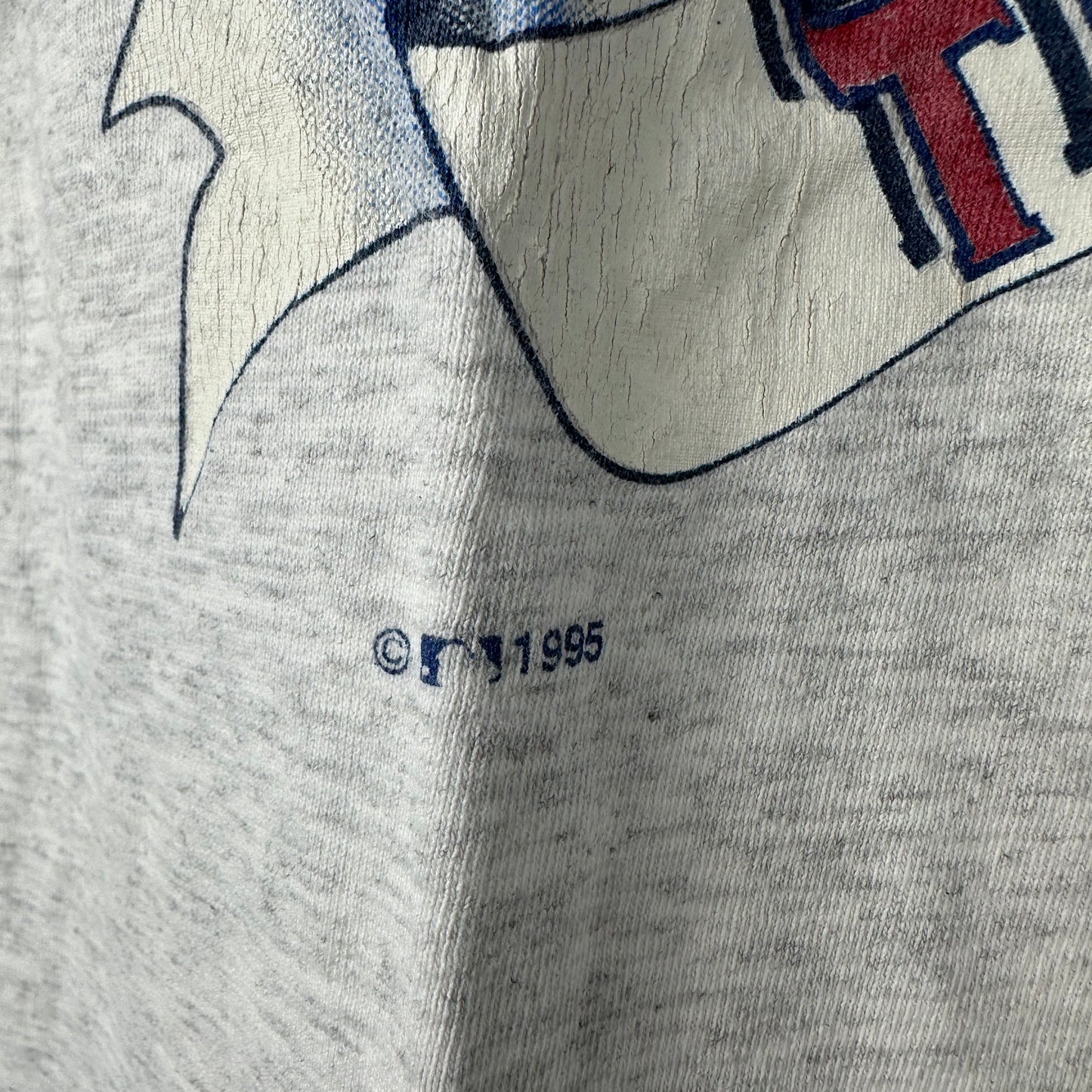 Vintage 1995 Texas Rangers Baseball MLB Single Stitch T-Shirt