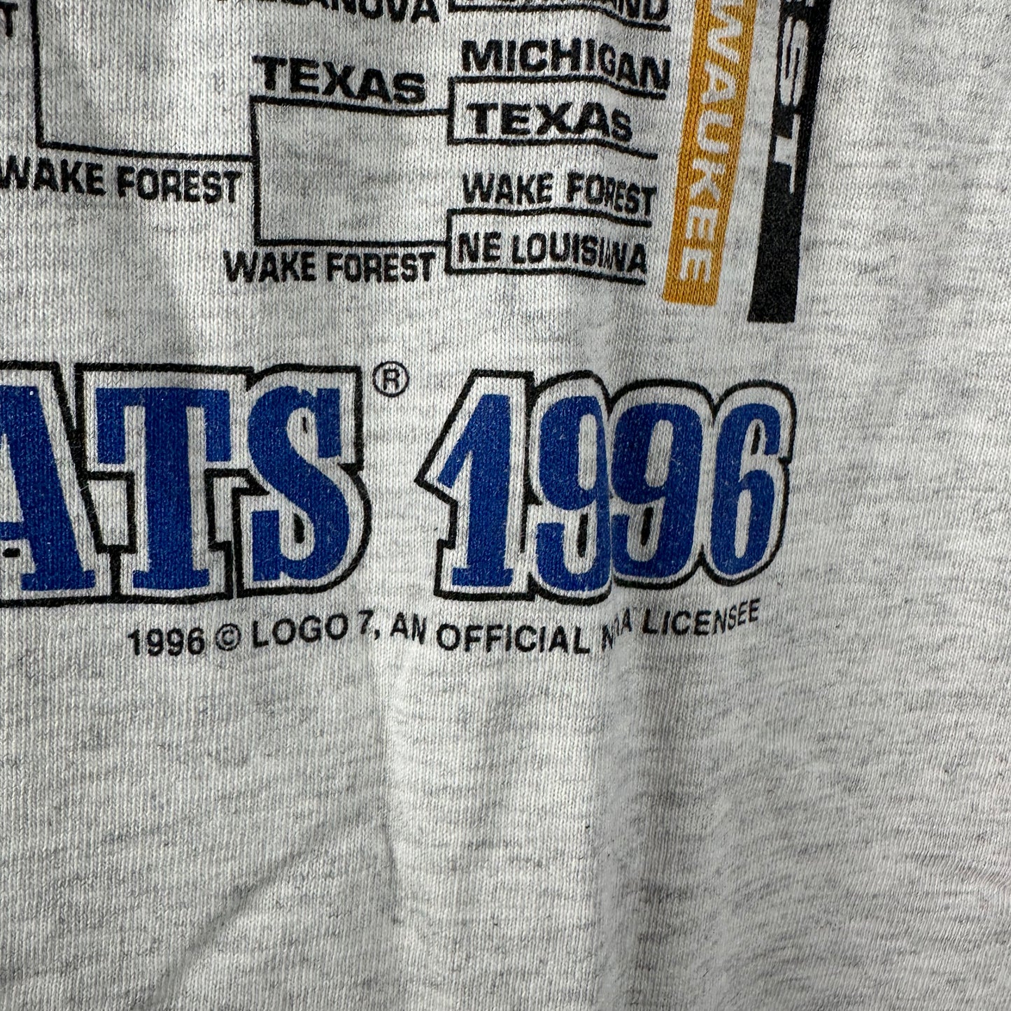 Vintage 1996 Kentucky Wildcats Basketball NCAA National Champions Single Stitch T-Shirt