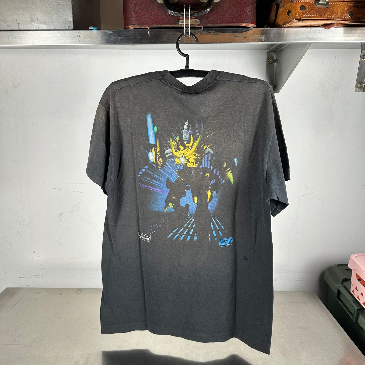Vintage 1998 StarCraft Blizzard Ubisoft Video Game Promo Single Stitch T-shirt