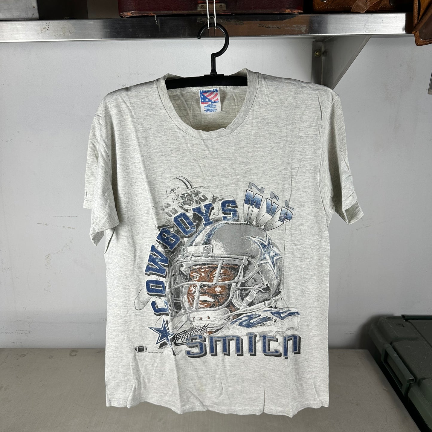 Vintage 1994 Emmitt Smith Dallas Cowboys NFL MVP T-Shirt