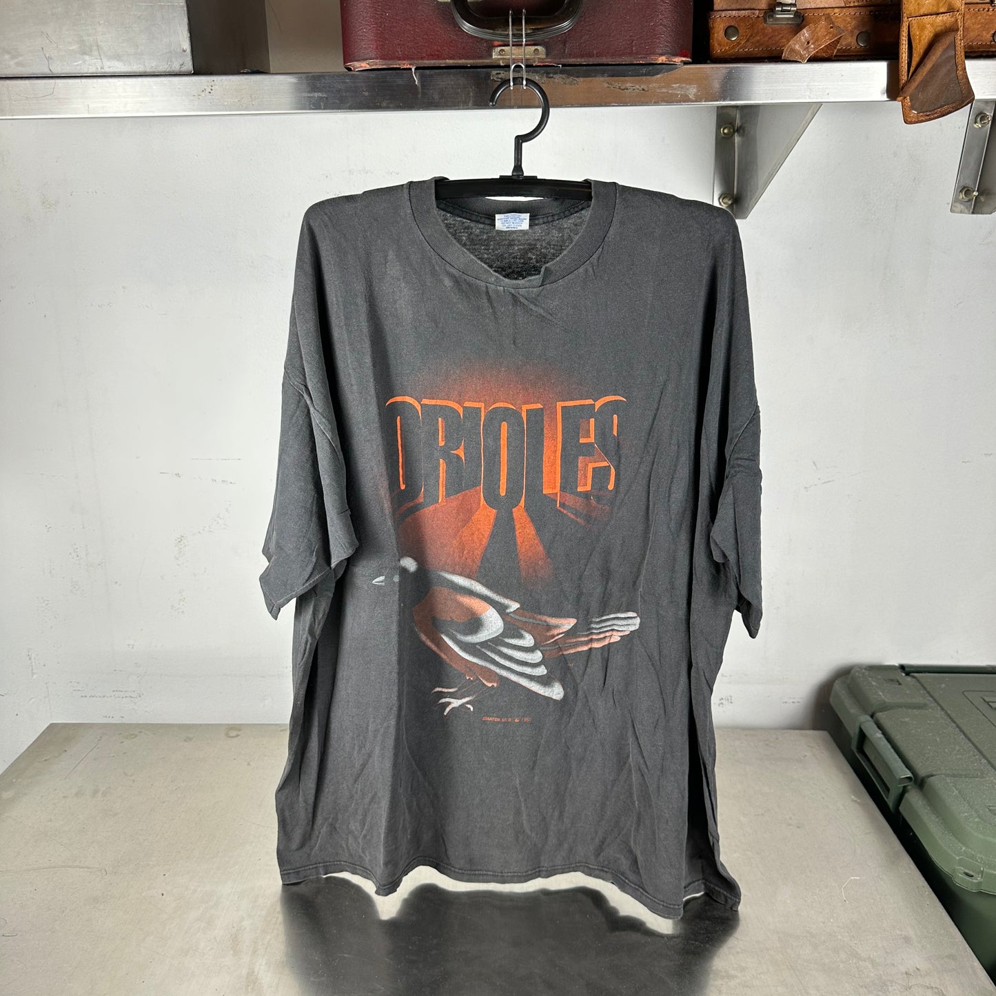 Vintage 1992 Baltimore Orioles Baseball MLB Starter Faded T-Shirt