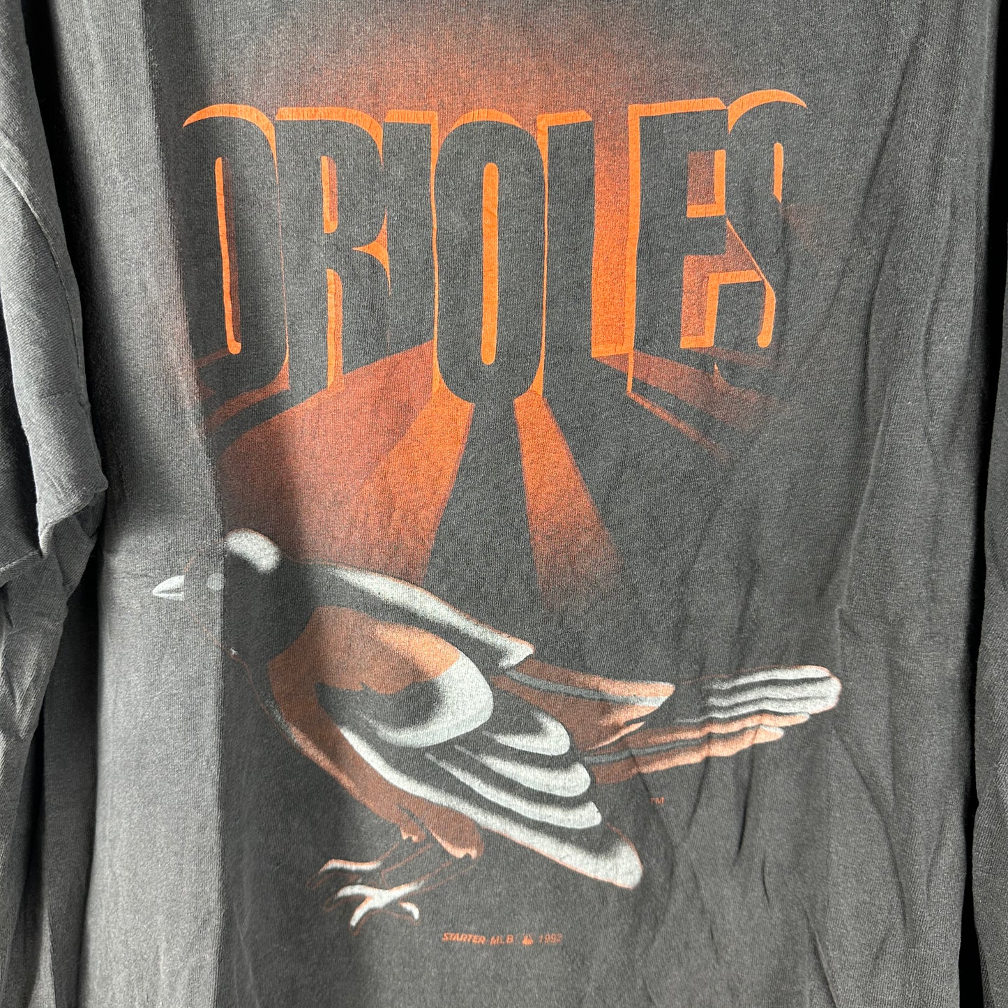 Vintage 1992 Baltimore Orioles Baseball MLB Starter Faded T-Shirt