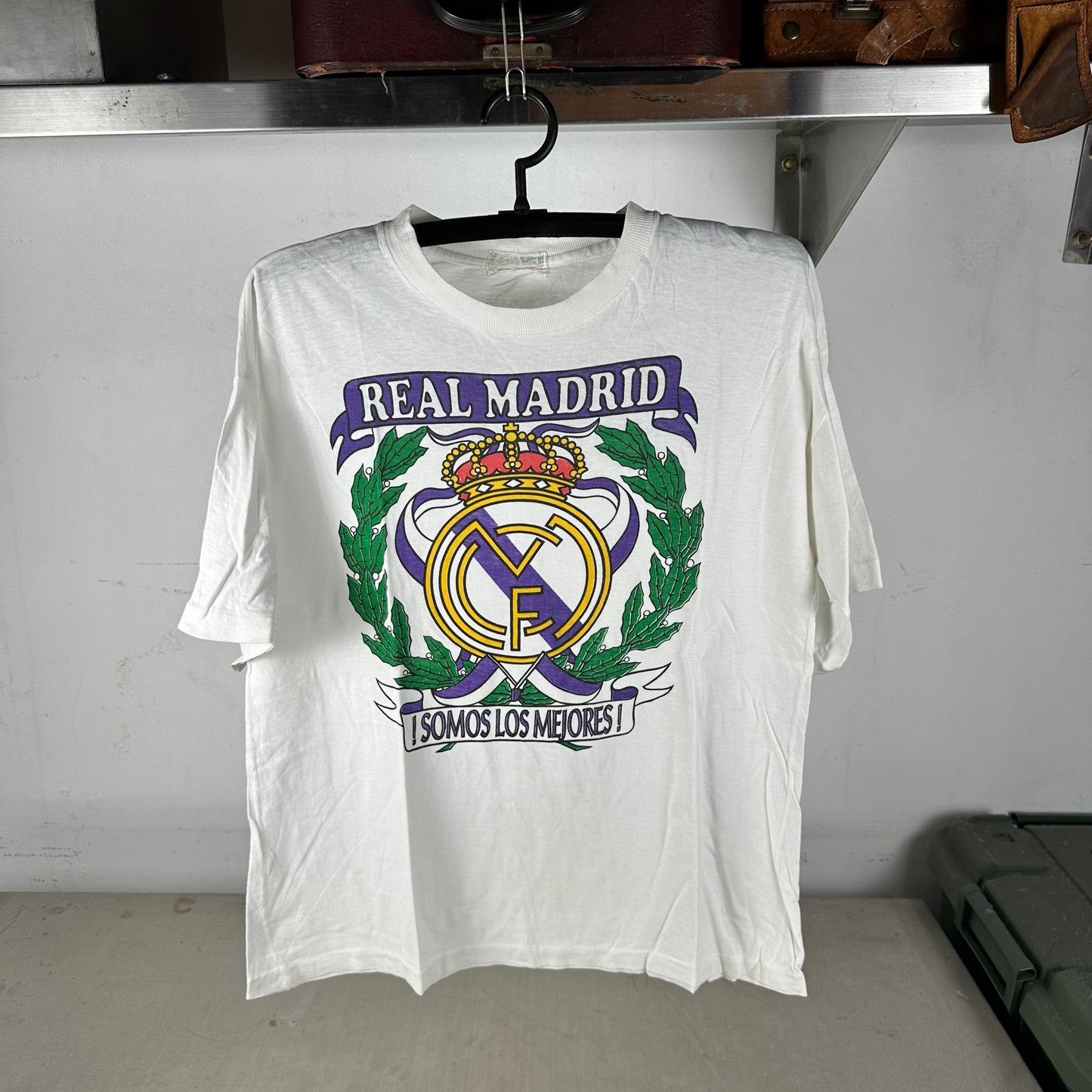 Vintage 90s Real Madrid Soccer Club Somos Los Mejores! Single Stitch T-Shirt