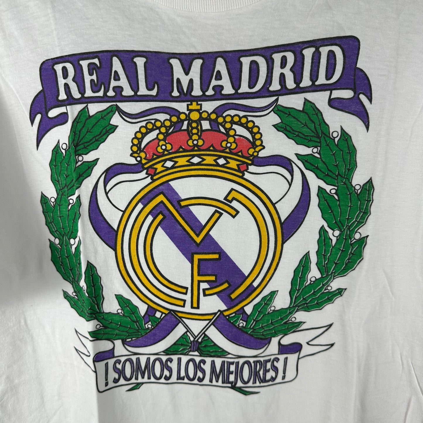 Vintage 90s Real Madrid Soccer Club Somos Los Mejores! Single Stitch T-Shirt