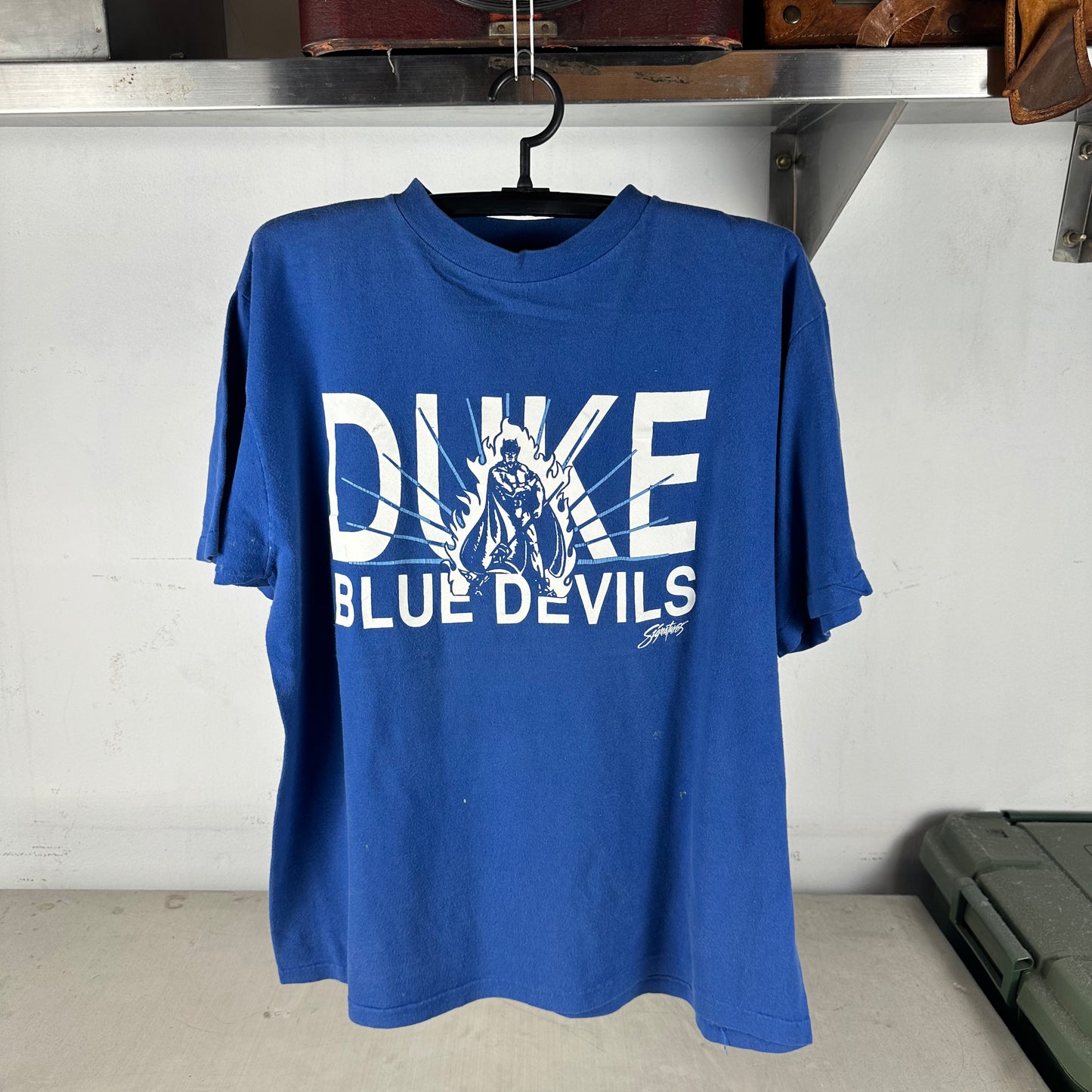 Vintage 90s Duke Blue Devils NCAA Mascot Single Stitch T-Shirt