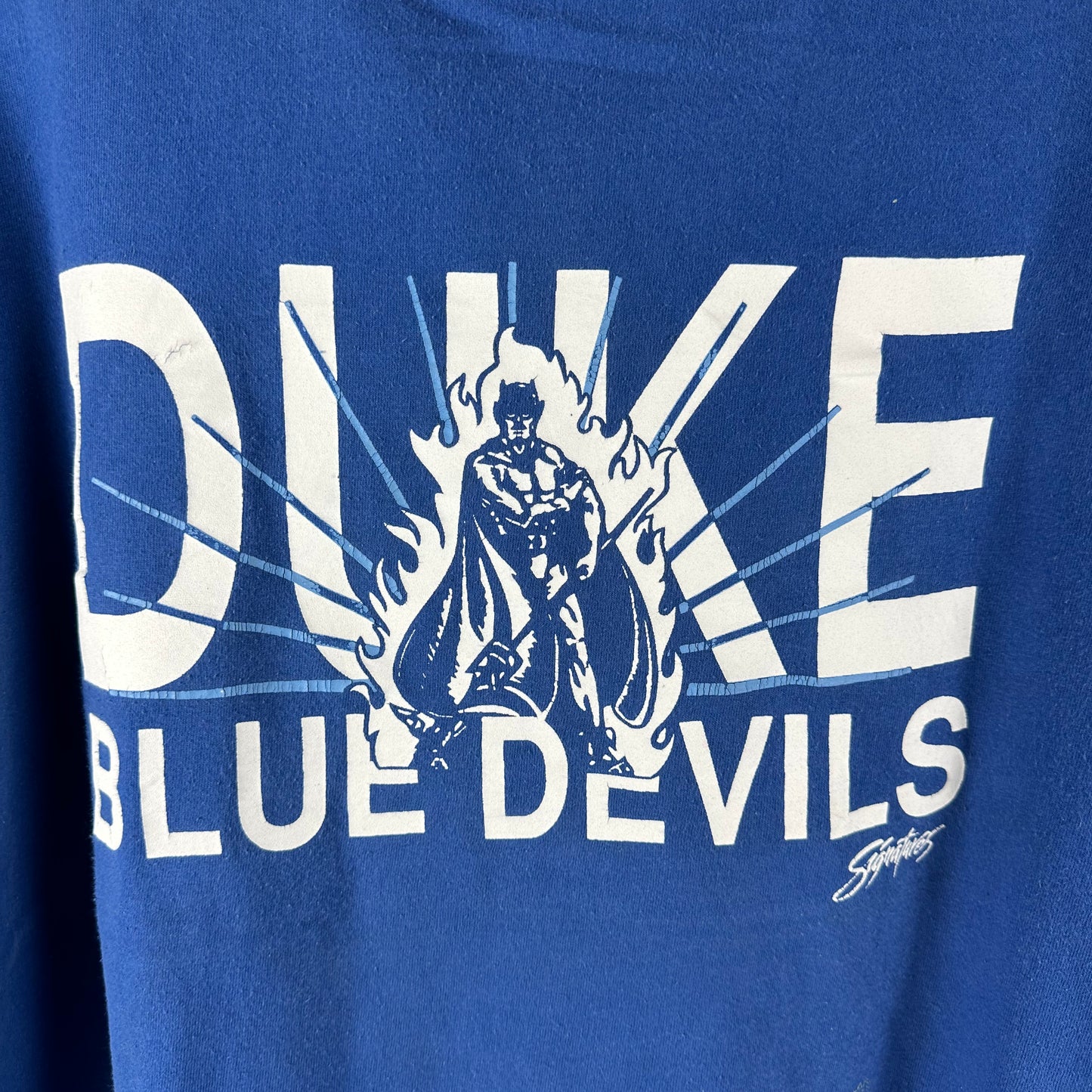 Vintage 90s Duke Blue Devils NCAA Mascot Single Stitch T-Shirt