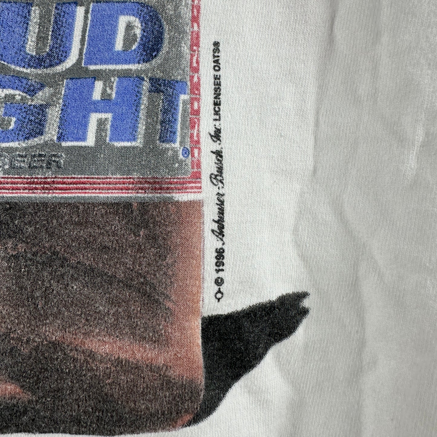 Vintage 1996 Bud Light Beer I Love You Man! Promo Graphic T-shirt