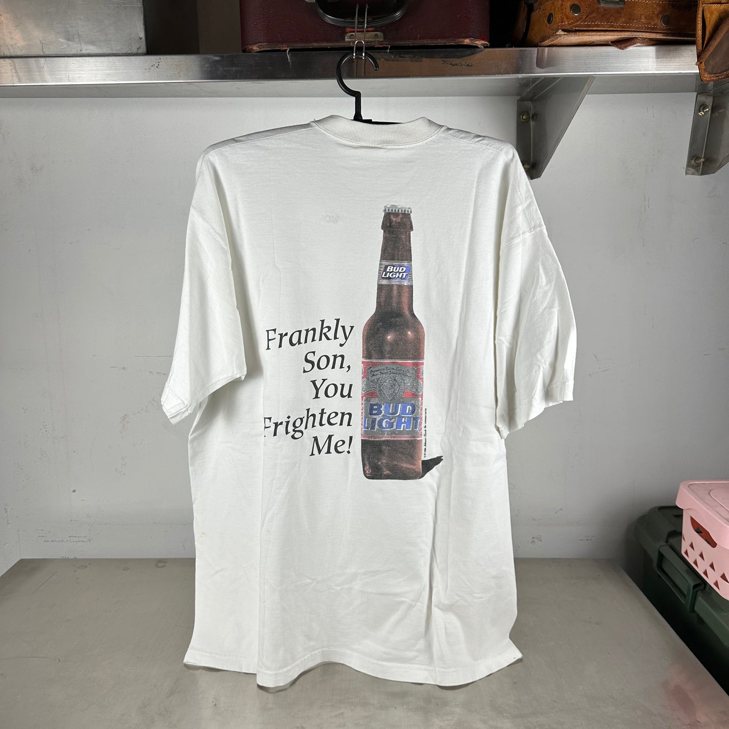 Vintage 1996 Bud Light Beer I Love You Man! Promo Graphic T-shirt