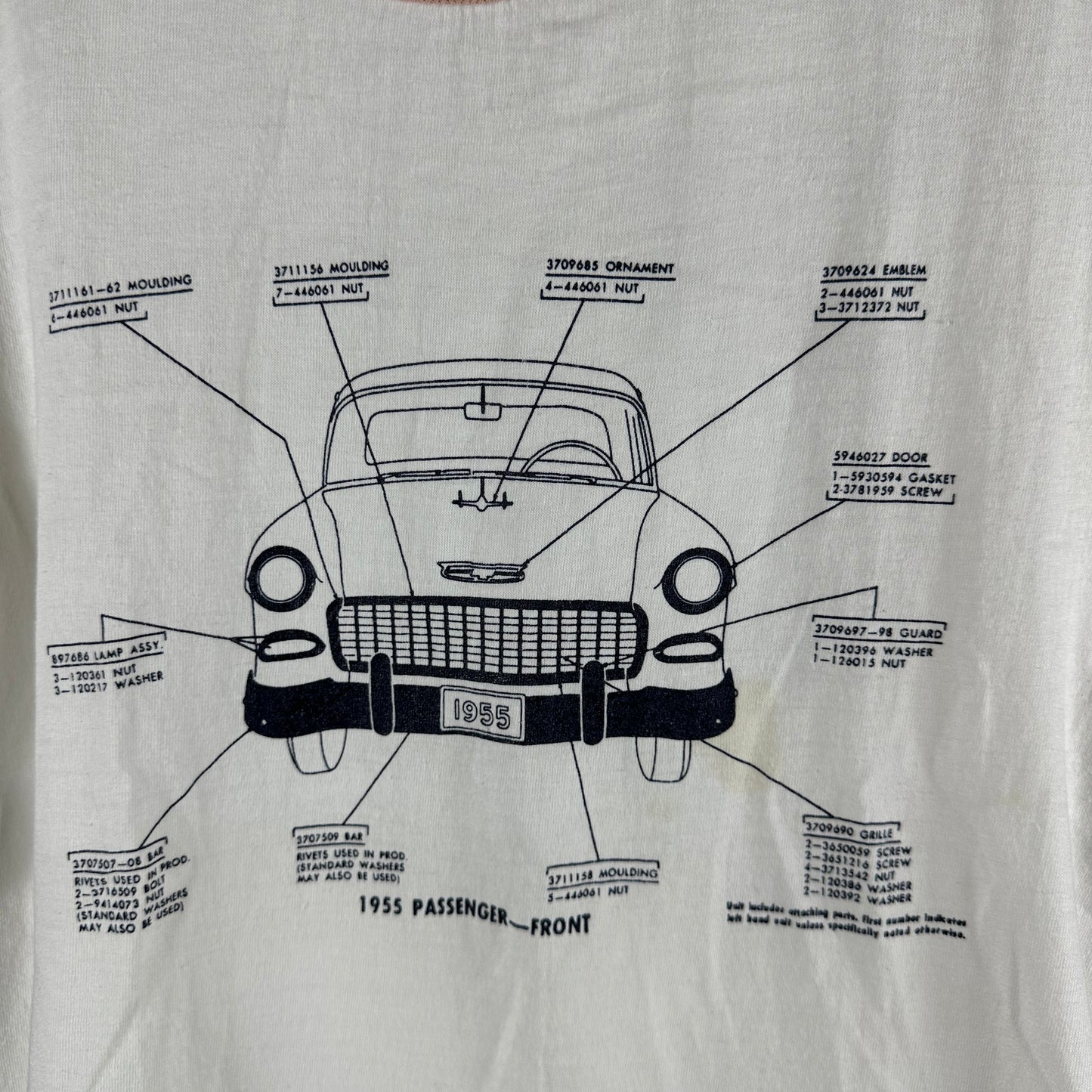 Vintage 70s 1955 Chevrolet Nomad Wagon Car Ringer Single Stitch T-shirt