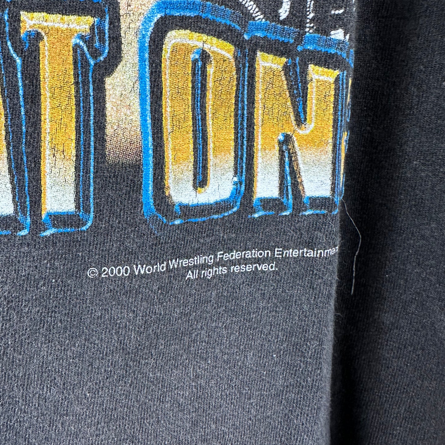 Vintage 2000 The Rock The Great One WWF WWE Wrestling Graphic T-shirt