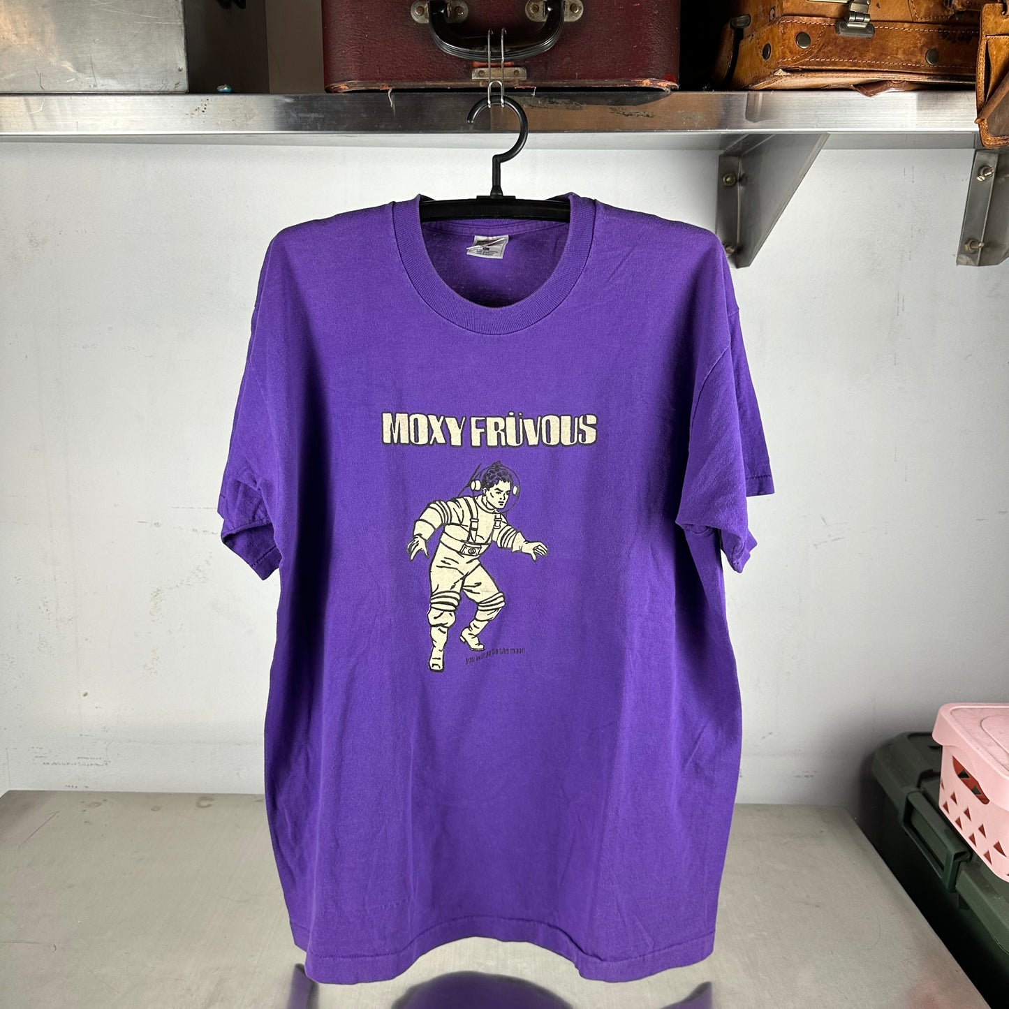 Vintage 1997 Moxy Fruvous You Will Go to the Moon Folk Band Single Stitch T-shirt