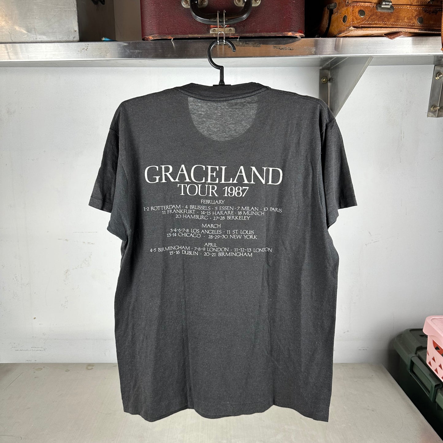 Vintage 1987 Paul Simon Graceland Tour Single Stitch T-shirt