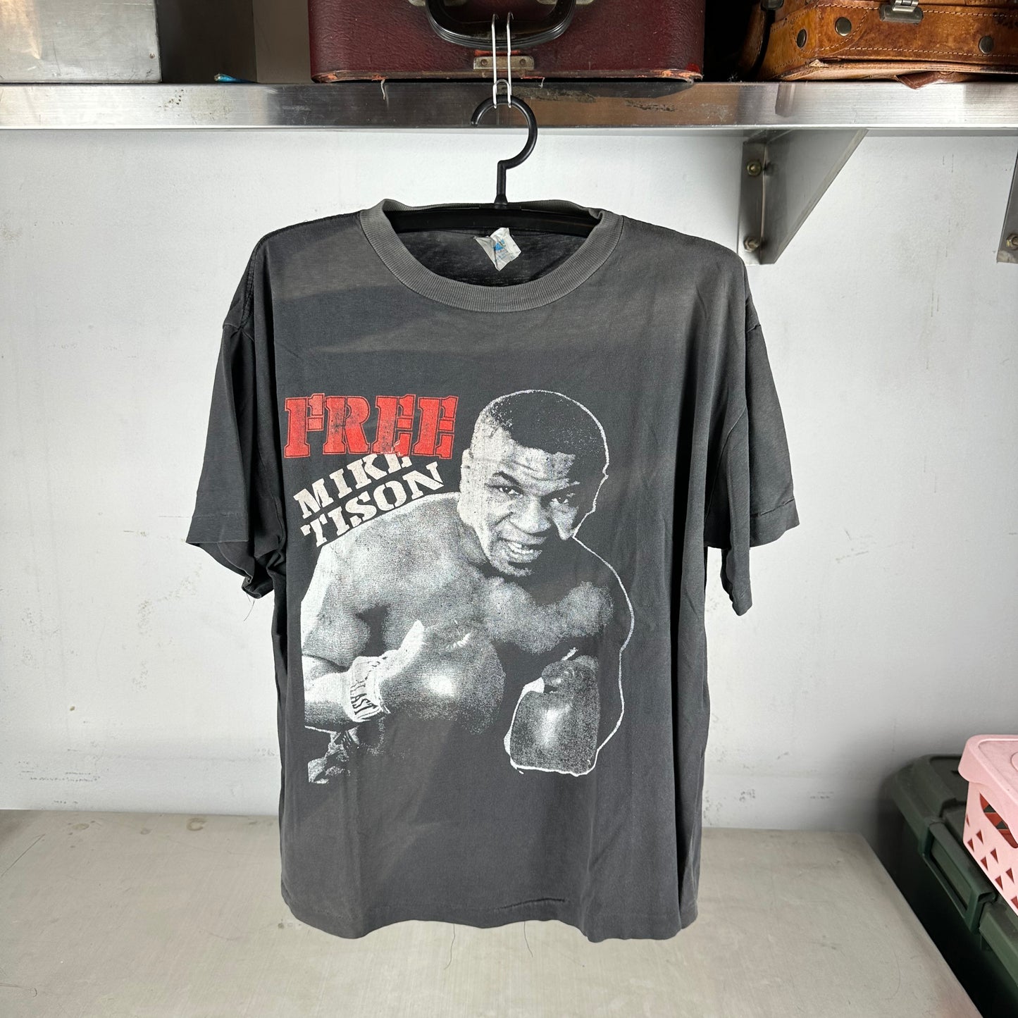 Vintage 90s Free Mike Tyson Rap Style Single Stitch Faded T-shirt