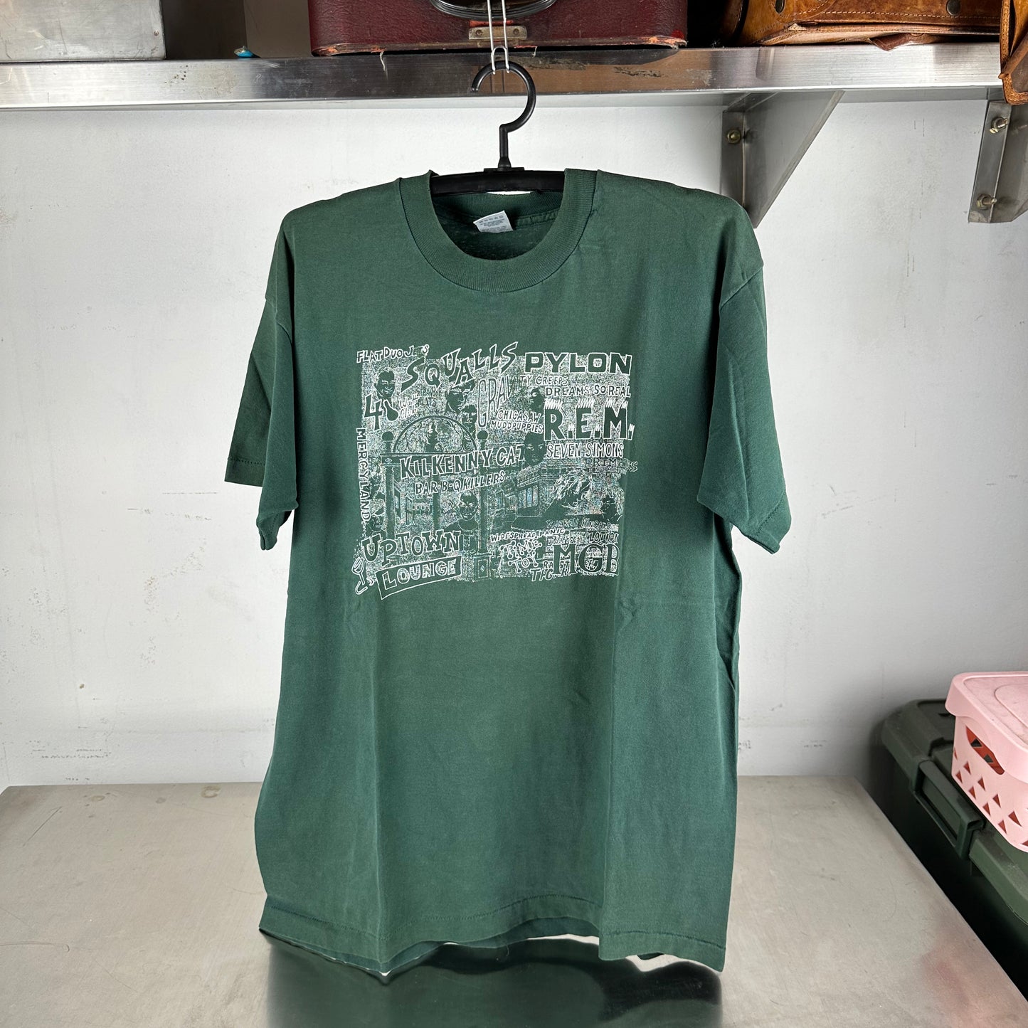 Vintage 1990 Athens Georgia Concert Rock Band Graphic Single Stitch T-shirt
