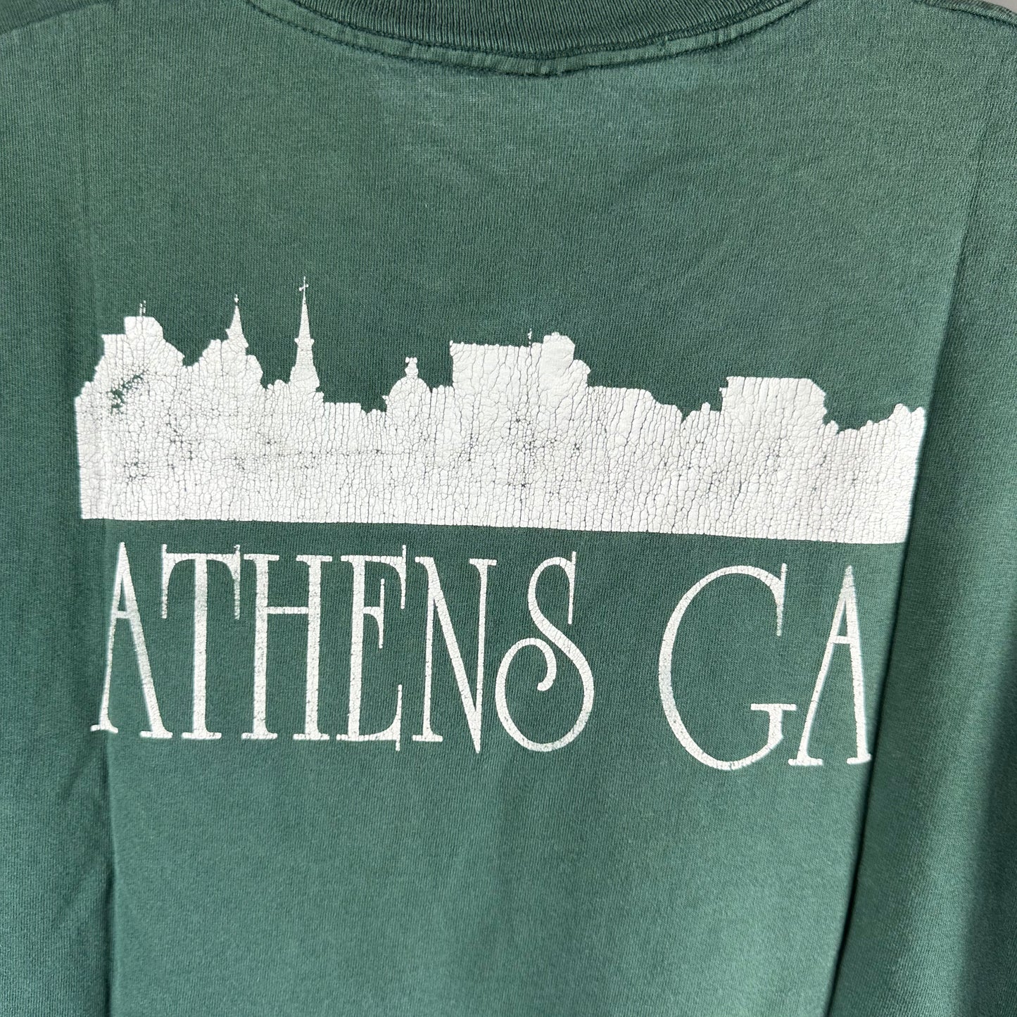 Vintage 1990 Athens Georgia Concert Rock Band Graphic Single Stitch T-shirt