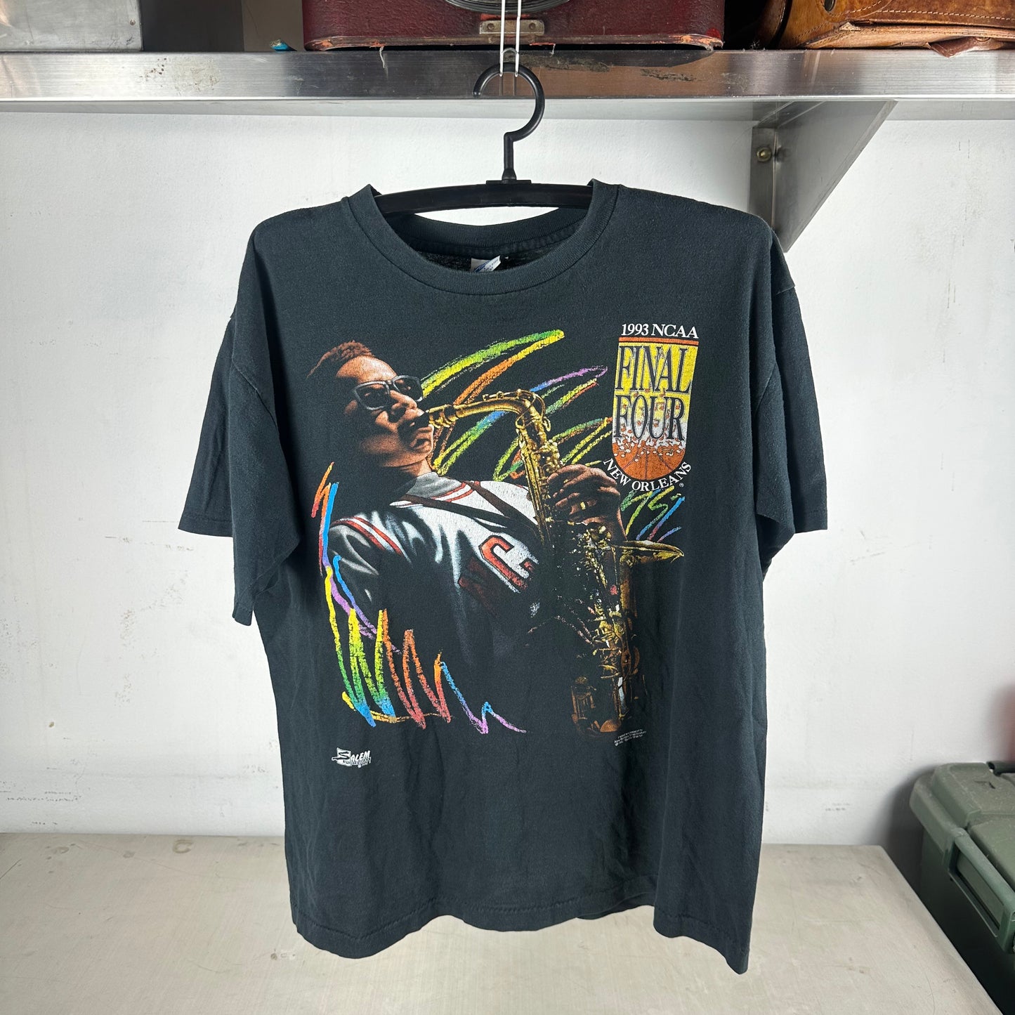 Vintage 1993 New Orleans NCAA Final Four Salem Sportswear Single Stitch T-shirt