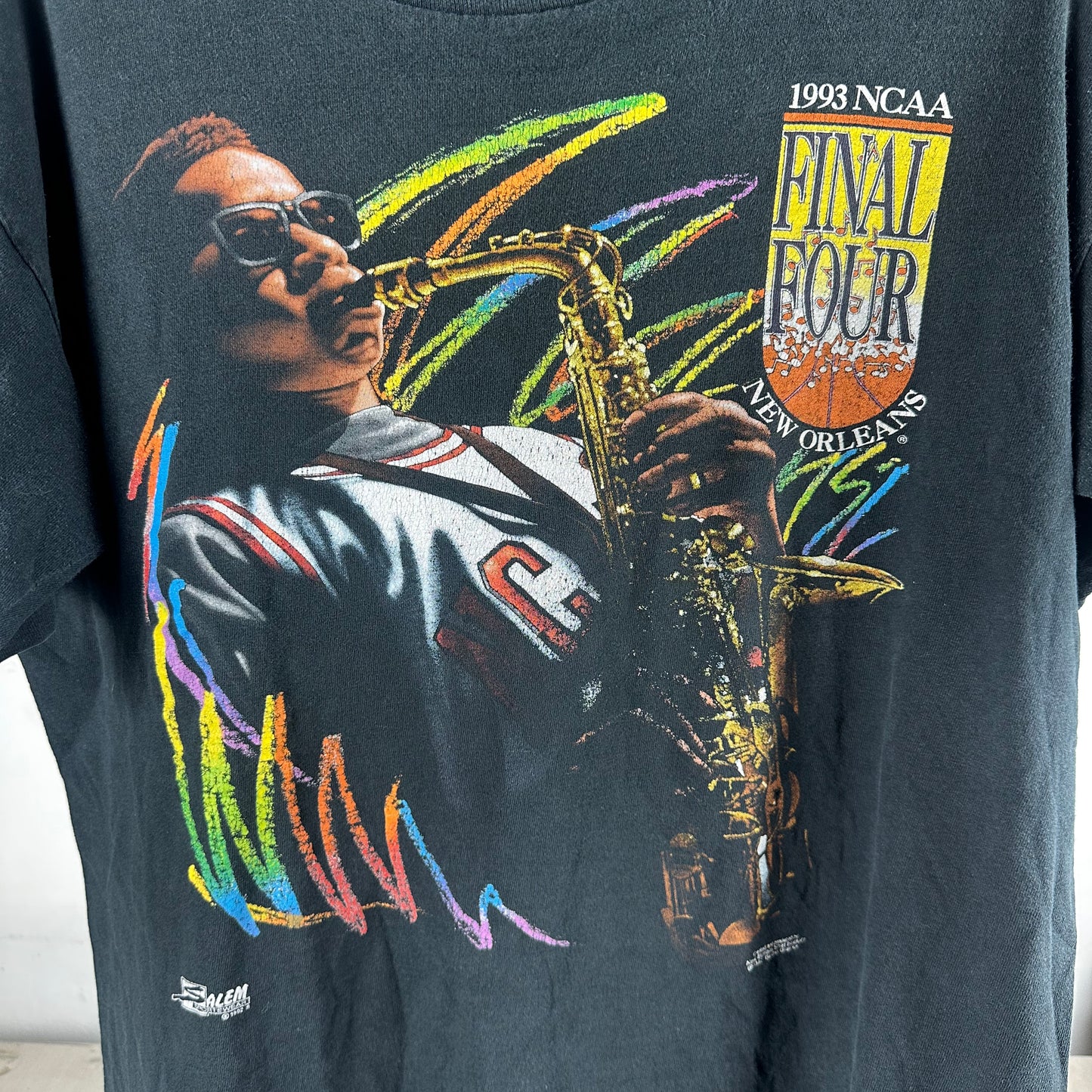 Vintage 1993 New Orleans NCAA Final Four Salem Sportswear Single Stitch T-shirt