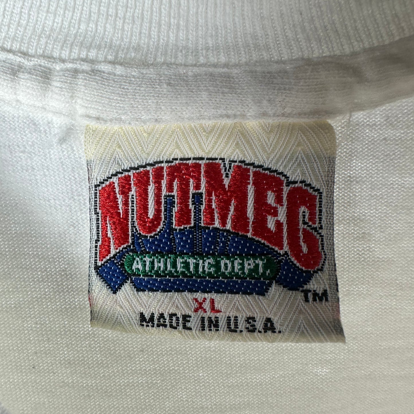 Vintage 1988 Los Angeles Raiders NFL Jack Davis Nutmeg Single Stitch T-shirt