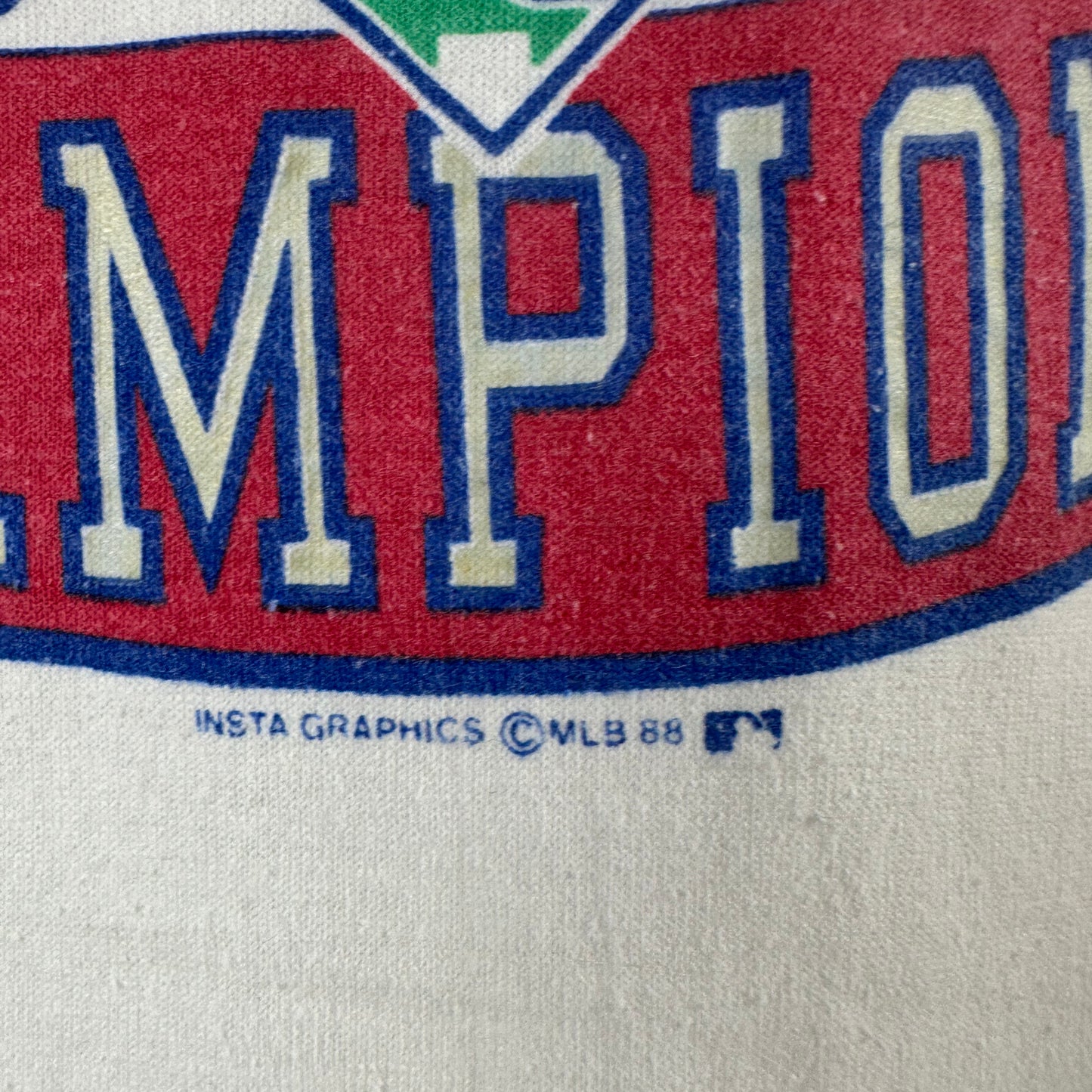 Vintage 1988 Los Angeles Dodgers Baseball MLB World Champions Single Stitch T-shirt