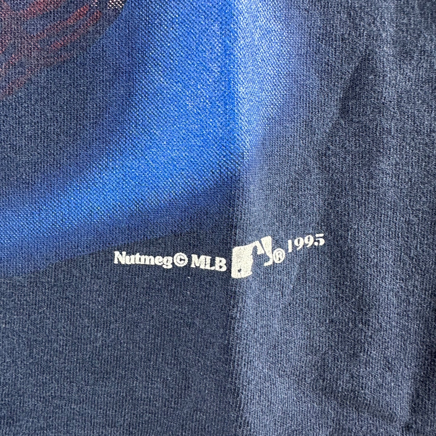 Vintage 1995 New York Yankees Baseball MLB Nutmeg Graphic T-shirt