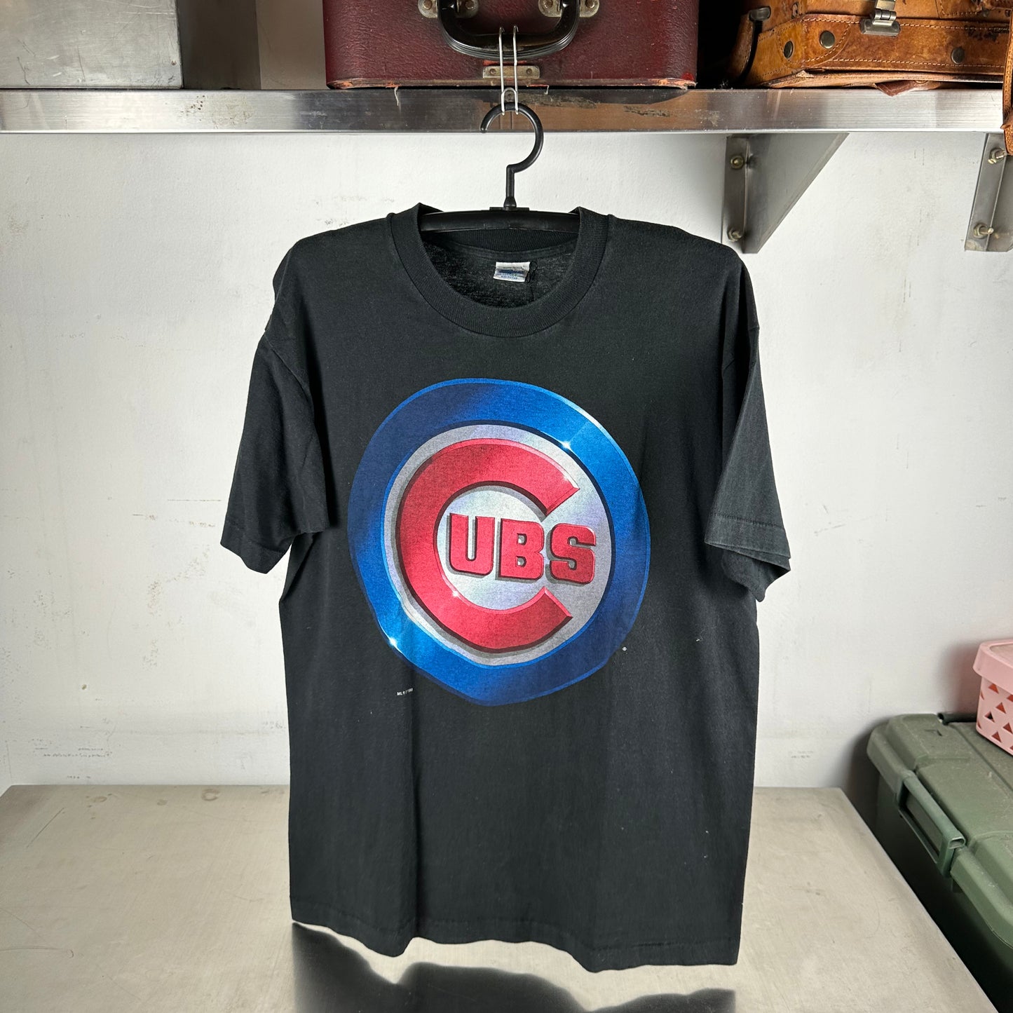 Vintage 1993 Chicago Cubs Baseball MLB Big Logo Salem Sportswear T-shirt