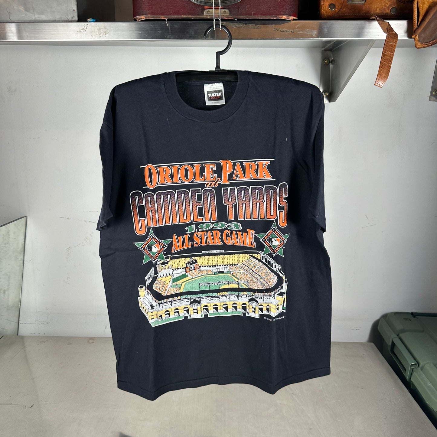Vintage 1993 MLB All Star Game Baltimore Orioles Camden Park T-shirt