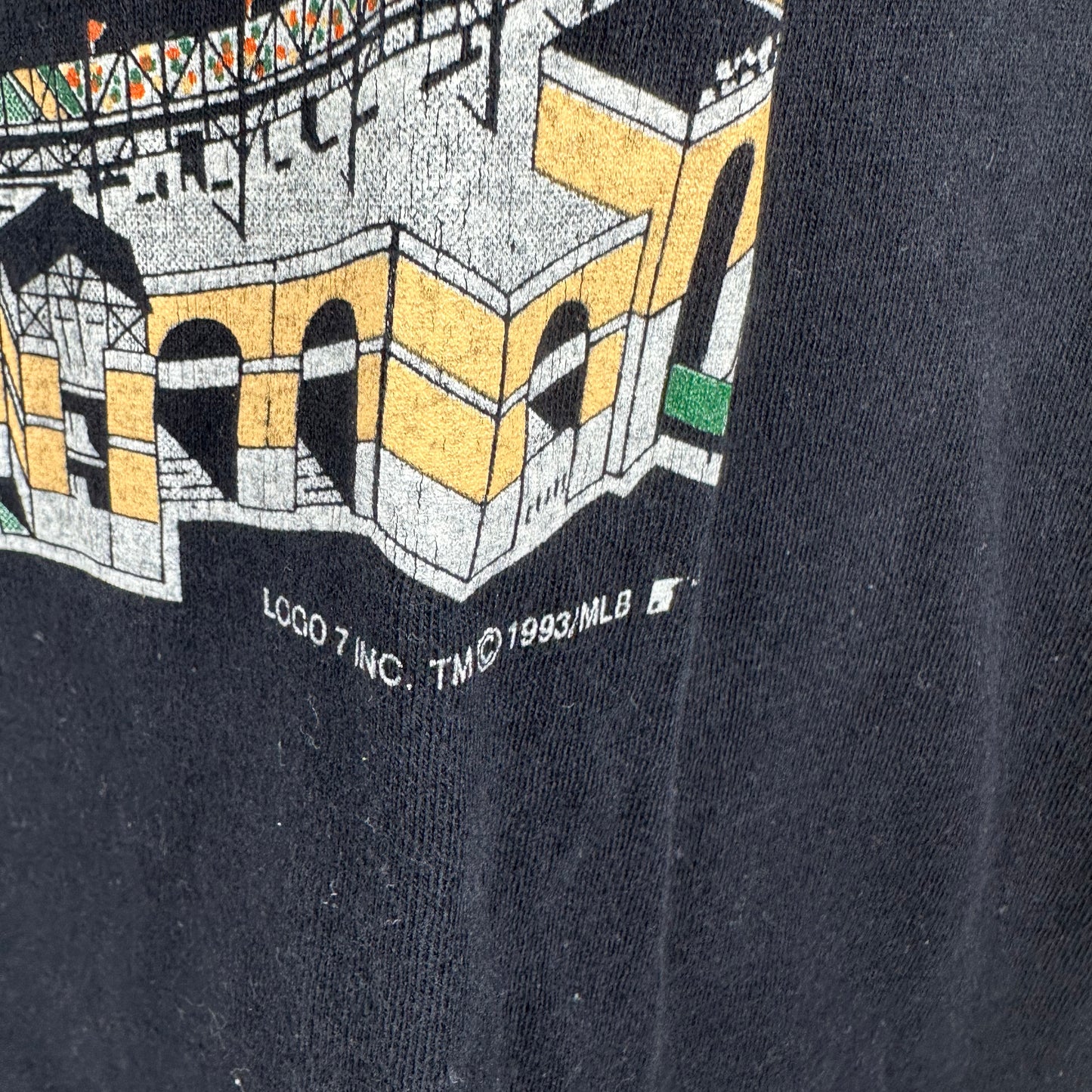 Vintage 1993 MLB All Star Game Baltimore Orioles Camden Park T-shirt