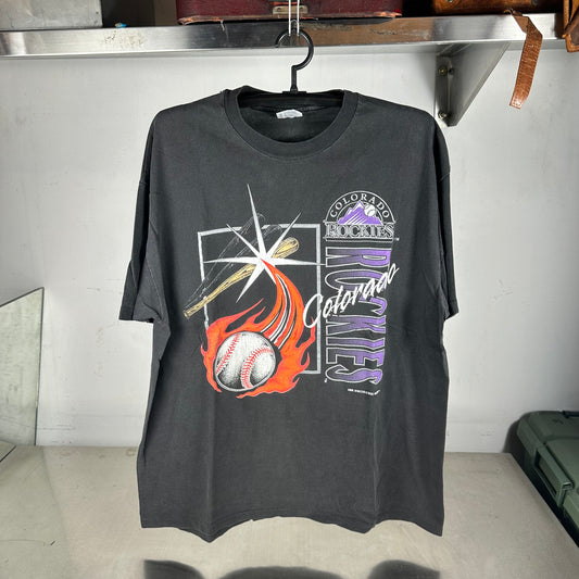 Vintage 1992 Colorado Rockies Baseball MLB Single Stitch T-shirt