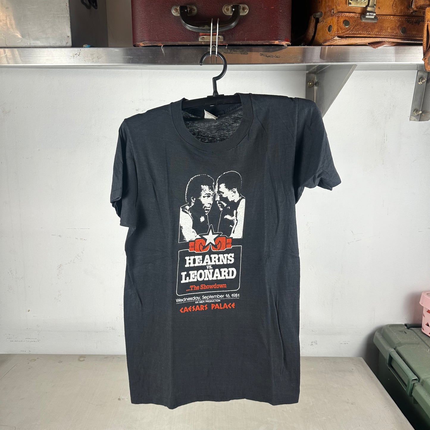 Vintage 1981 Sugar Ray Leonard VS Thomas Hearns Boxing Single Stitch T-shirt