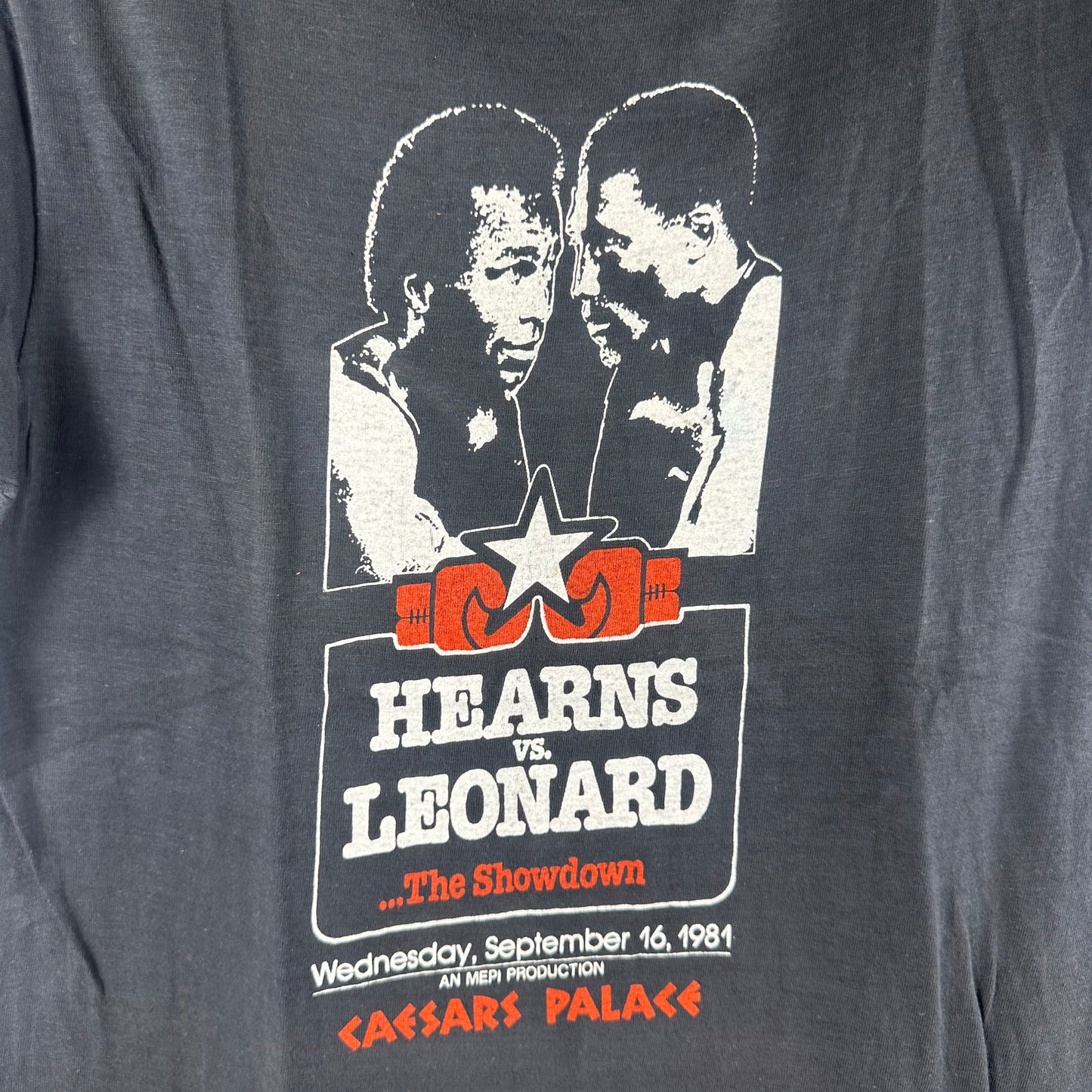 Vintage 1981 Sugar Ray Leonard VS Thomas Hearns Boxing Single Stitch T-shirt