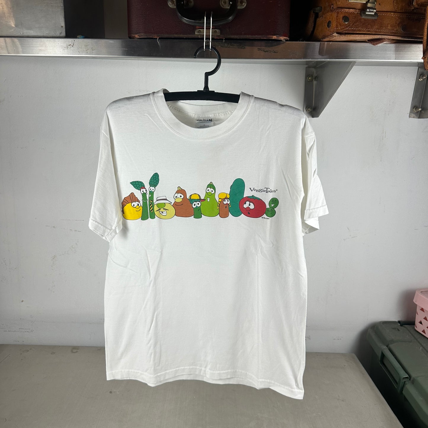 Vintage 90s VeggieTales Cartoon TV Show Graphic Promo T-shirt