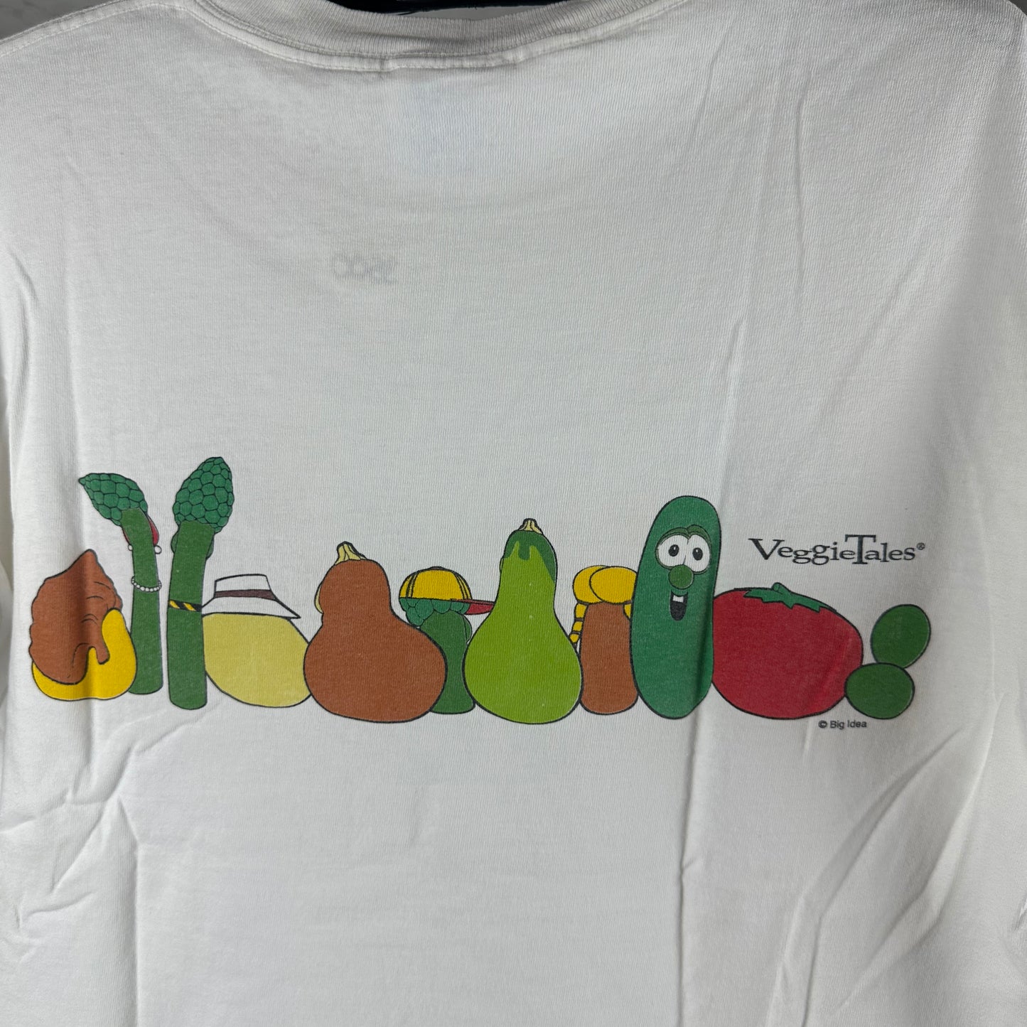 Vintage 90s VeggieTales Cartoon TV Show Graphic Promo T-shirt