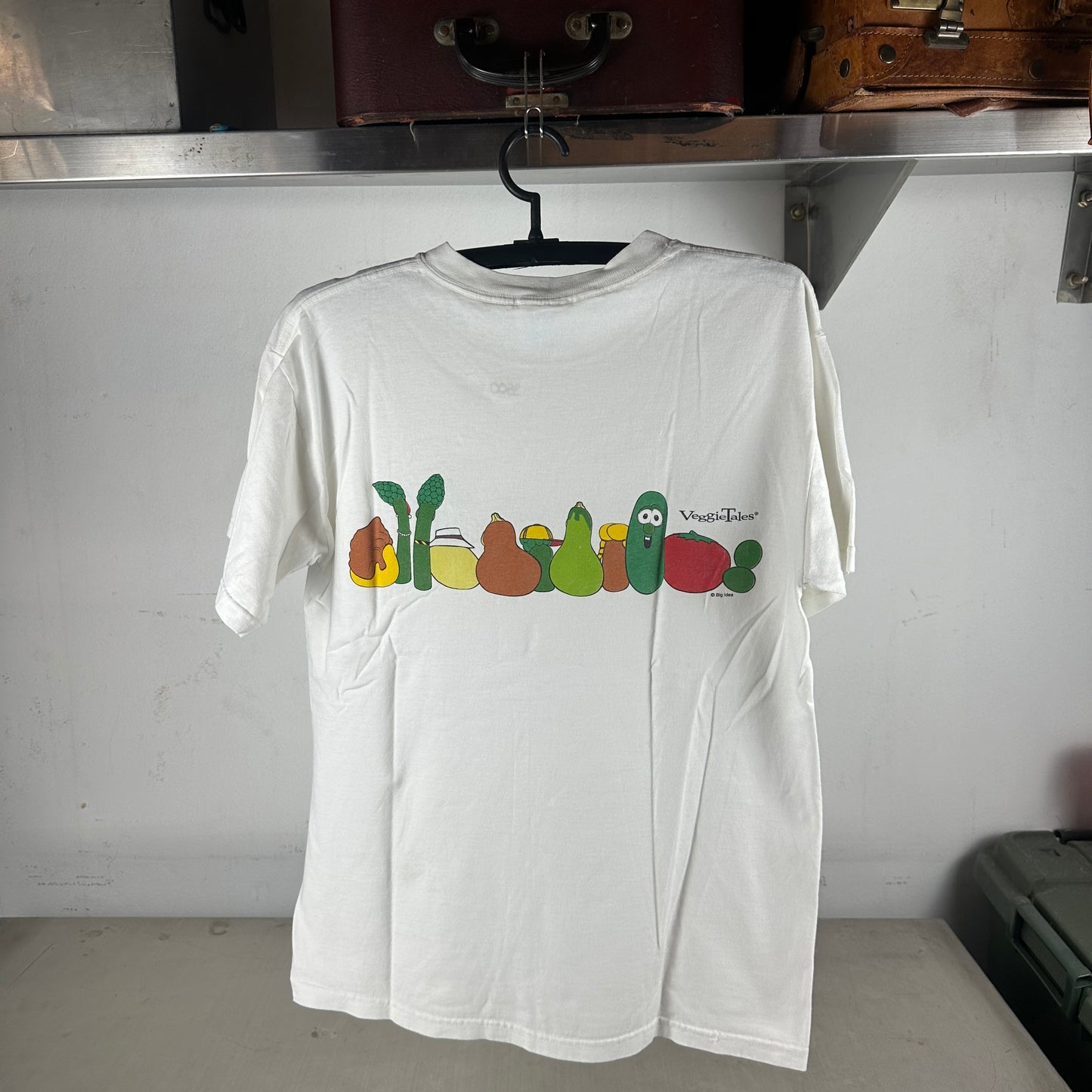 Vintage 90s VeggieTales Cartoon TV Show Graphic Promo T-shirt