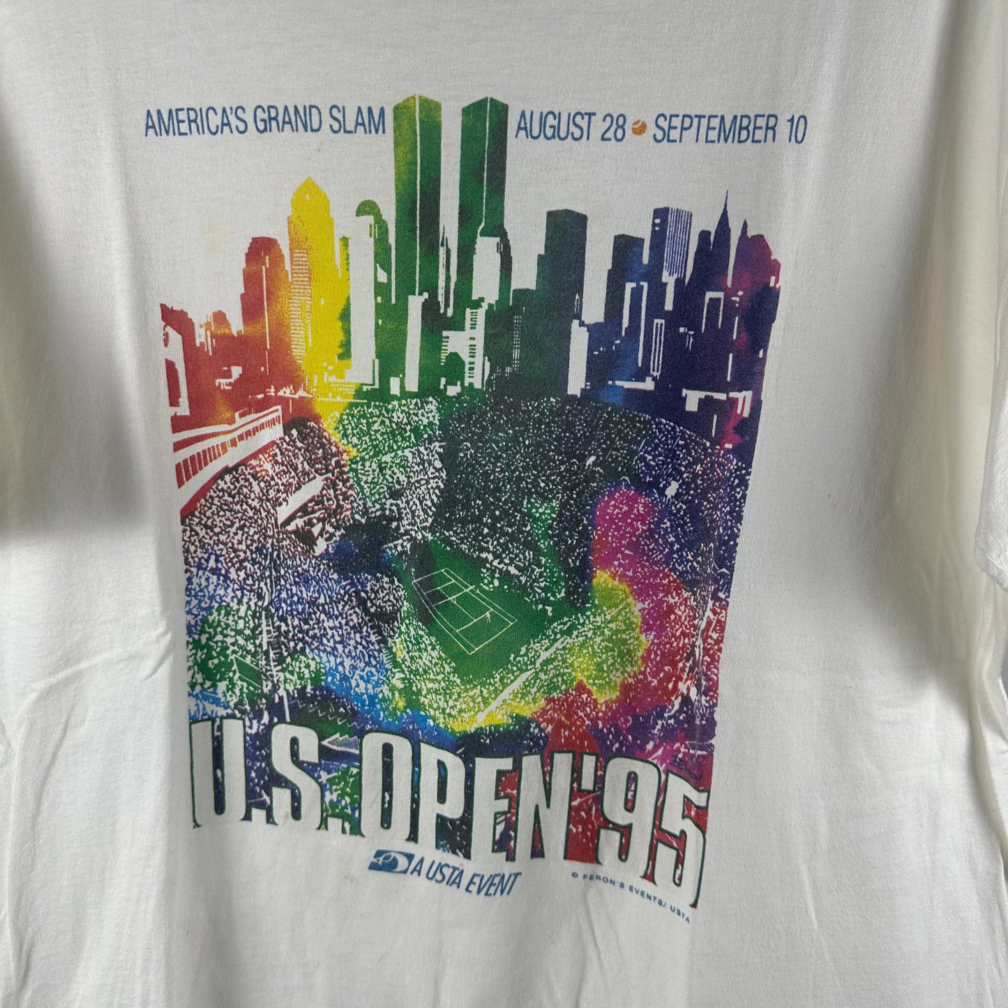 Vintage 1995 US Open Tennis Championship Graphic Single Stitch T-shirt