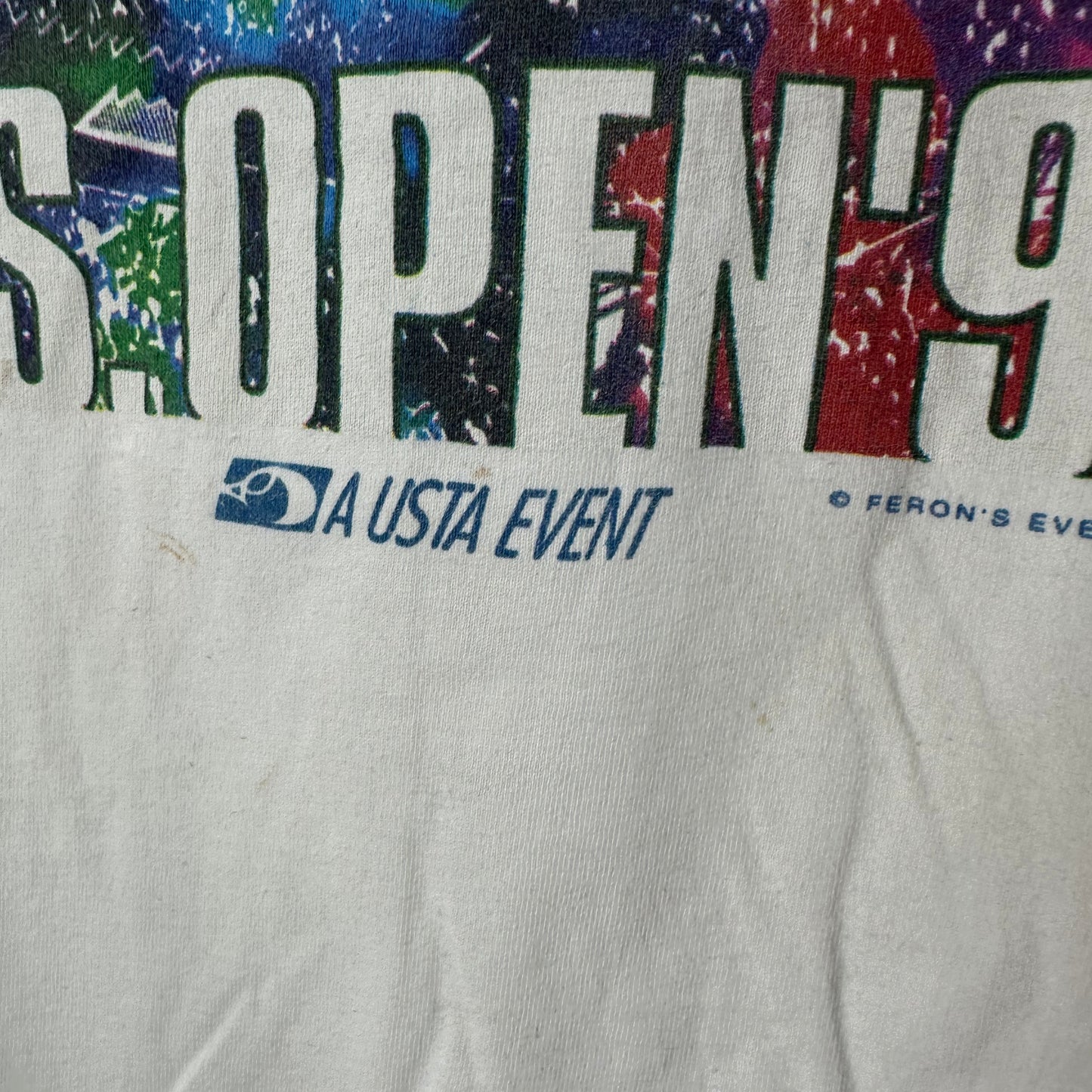 Vintage 1995 US Open Tennis Championship Graphic Single Stitch T-shirt