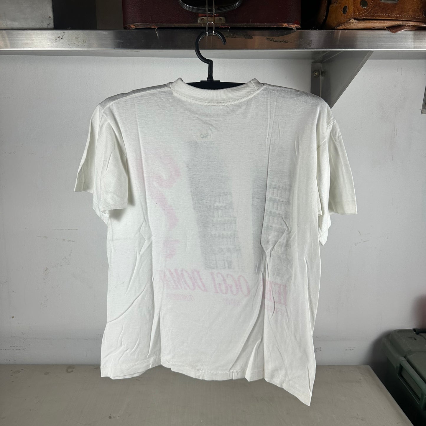 Vintage 80s 90s Yesterday Today Tomorrow Italian Tower of Pisa Graphic T-shirt