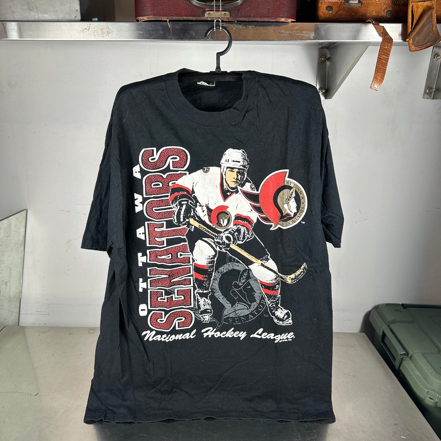Vintage 1992 Ottawa Senators Hockey NHL Single Stitch T-Shirt