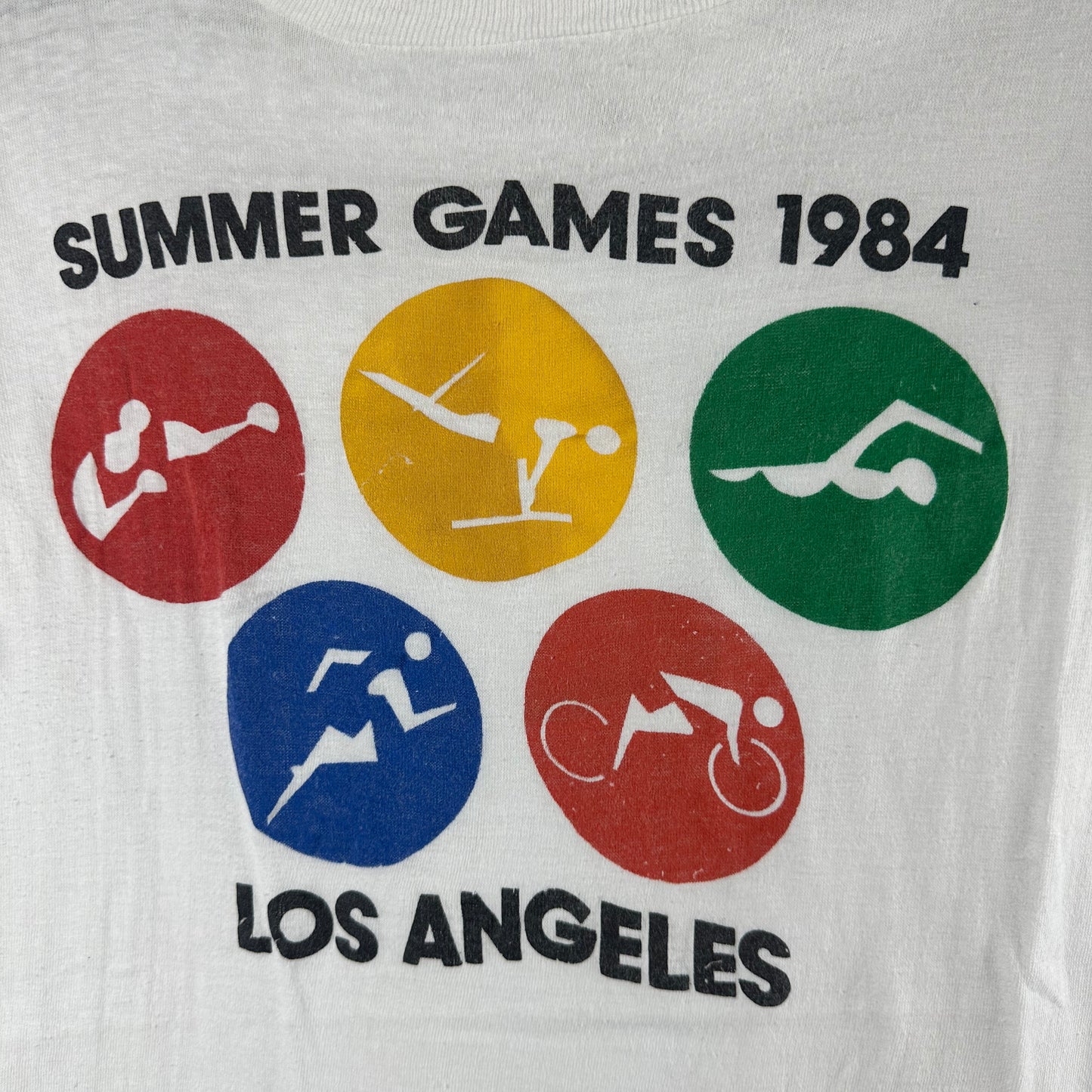Vintage 1984 Olympics Los Angeles Summer Games Single Stitch T-shirt