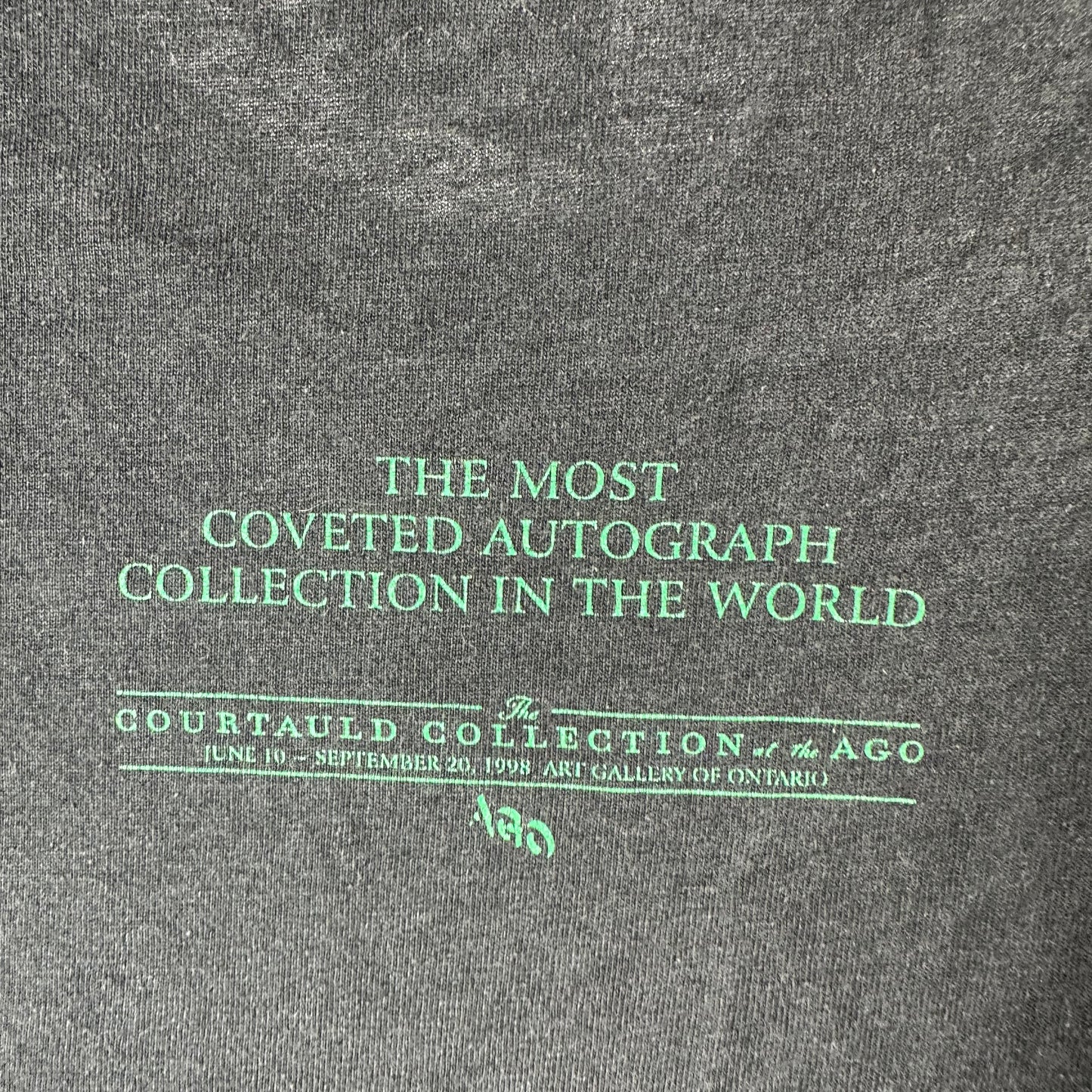 Vintage 1998 The Most Coveted Autograph Collection in the World Famous Artists T-shirt
