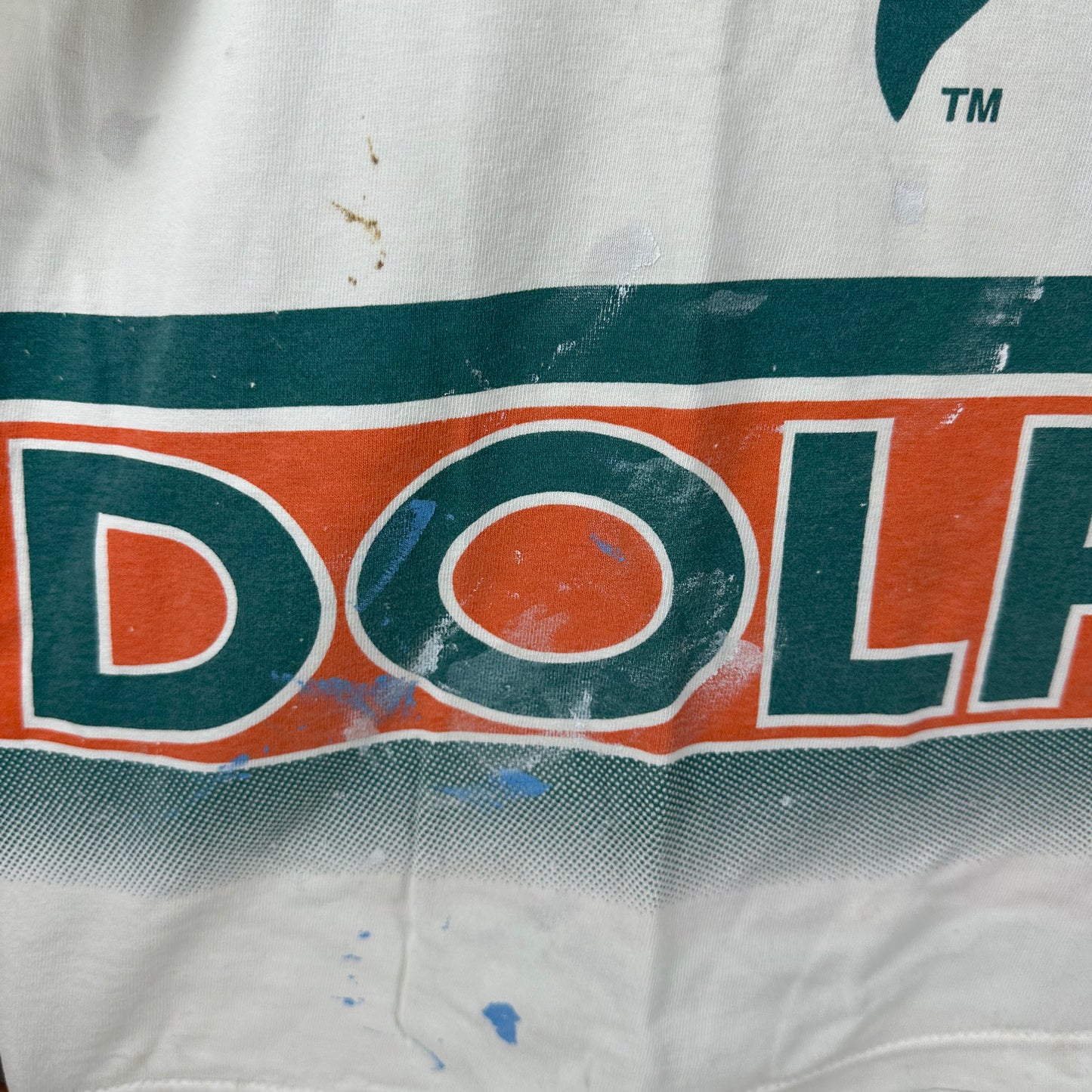Vintage 90s Miami Dolphins NFL AOP Salem Sportswear T-Shirt