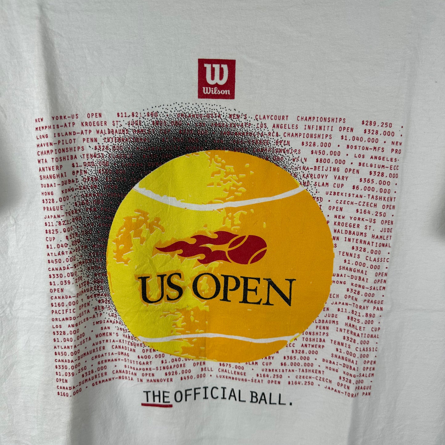 Vintage 90s Wilson The Official Ball US Open Tennis Championship T-Shirt