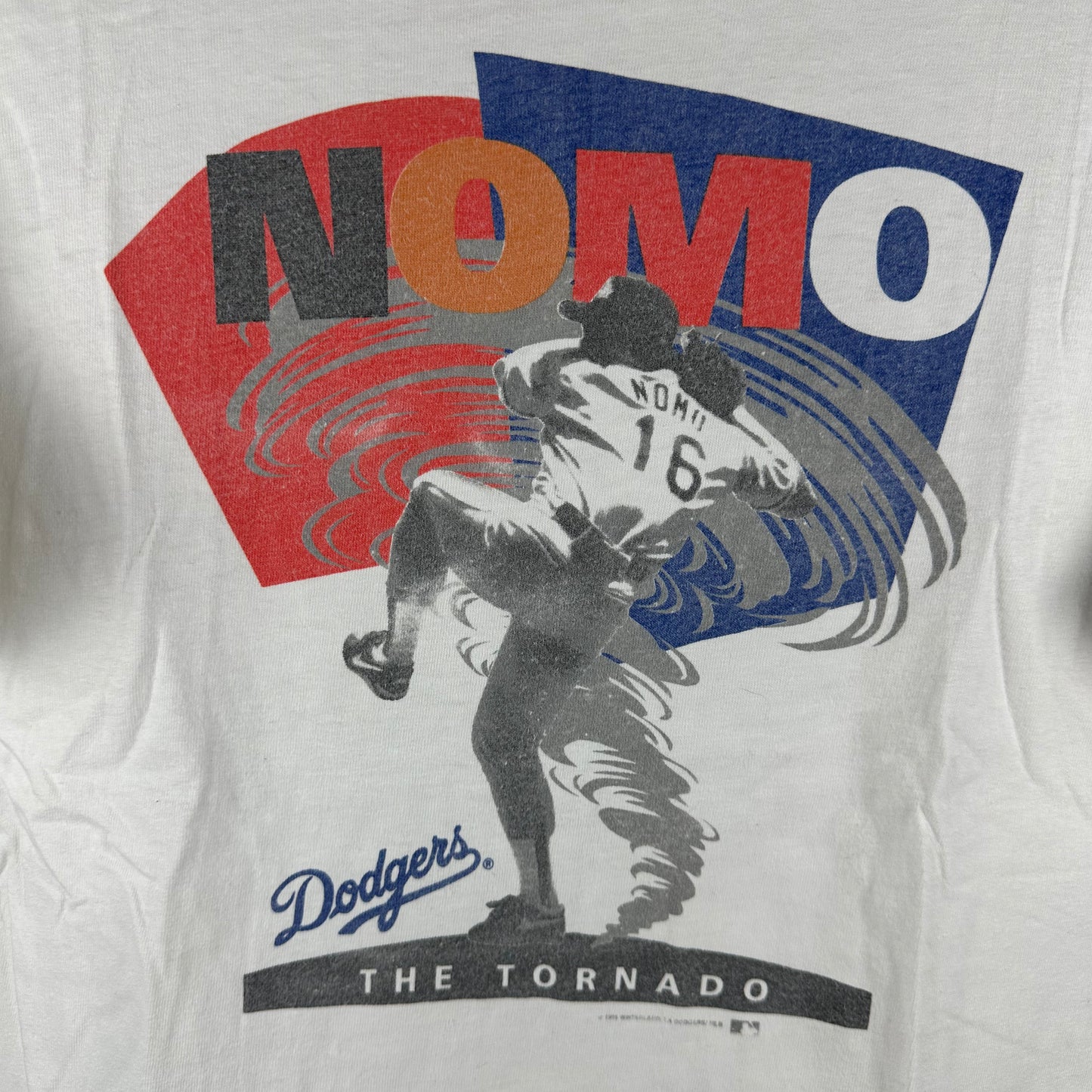 Vintage 1995 Hideo Nomo Los Angeles Dodgers MLB The Tornado T-Shirt