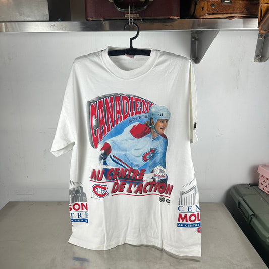 Vintage 90s Montreal Canadiens Hockey NHL Bulletin Athletic AOP T-shirt