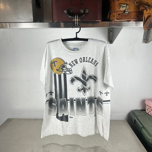 Vintage 1993 New Orleans Saints Football NFL Salem Sportswear Single Stitch T-shirt