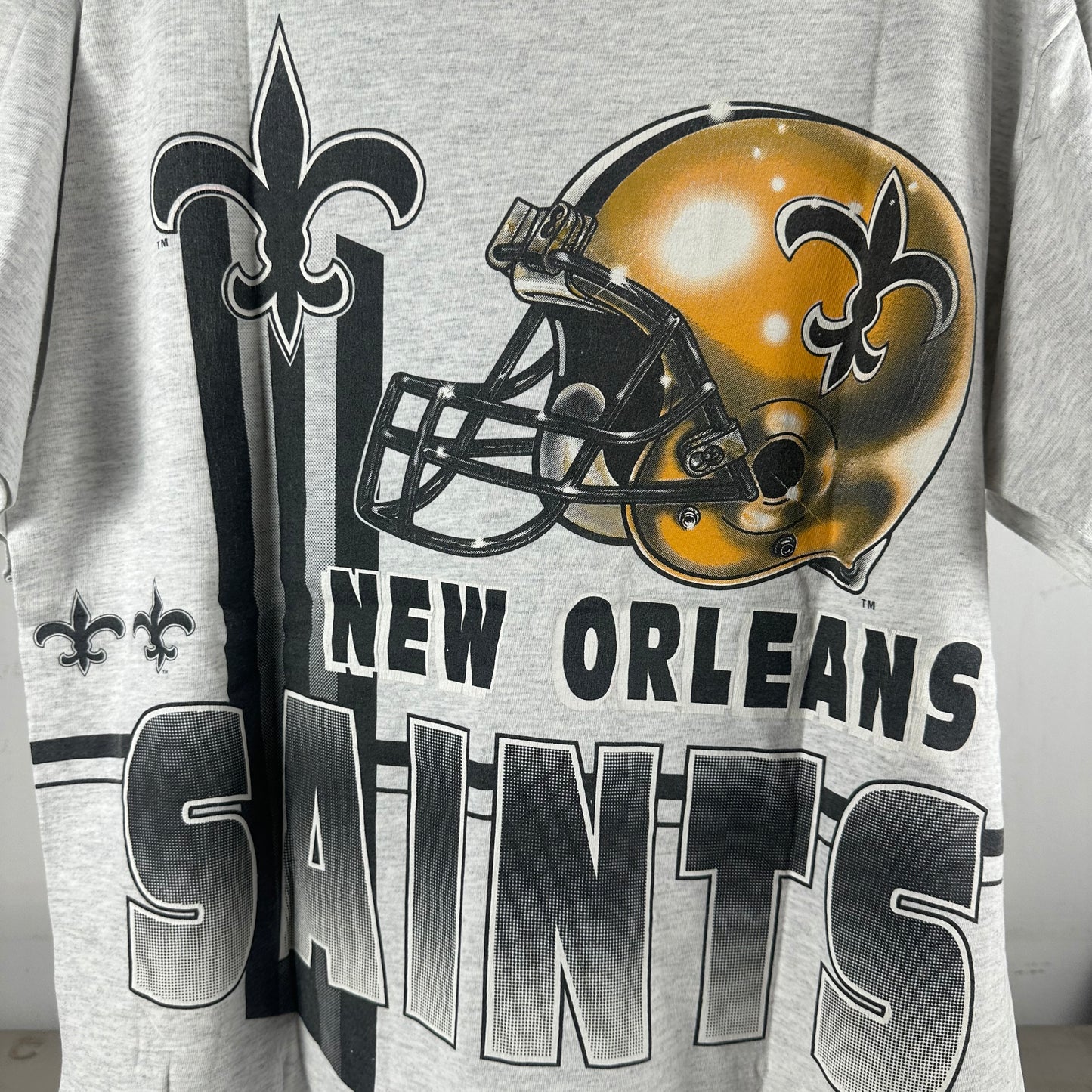 Vintage 1993 New Orleans Saints Football NFL Salem Sportswear Single Stitch T-shirt