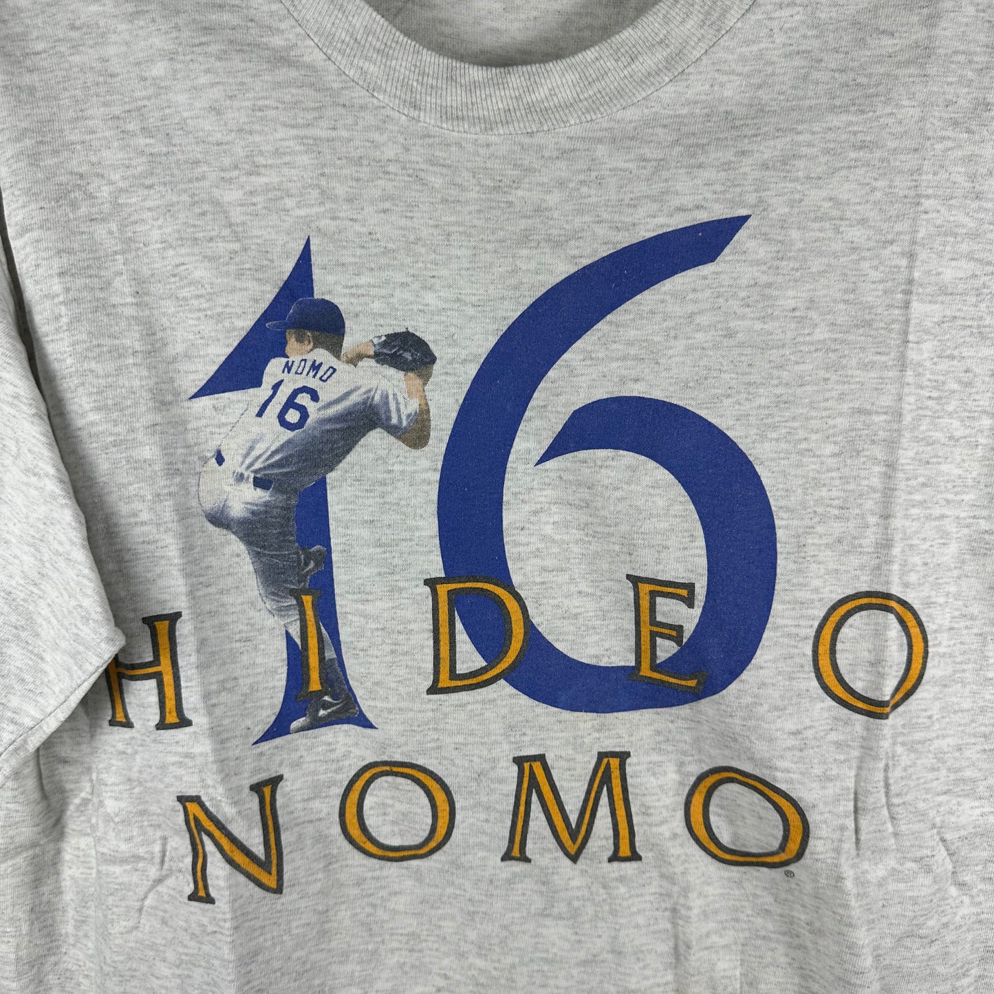 Vintage 1995 Hideo Nomo Los Angeles Dodgers MLB The Tornado T-Shirt